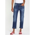 GANG Straight-Jeans »RUBINIA-CROPPED«, mit leicht ausgefranster Kante am Saumabschluss