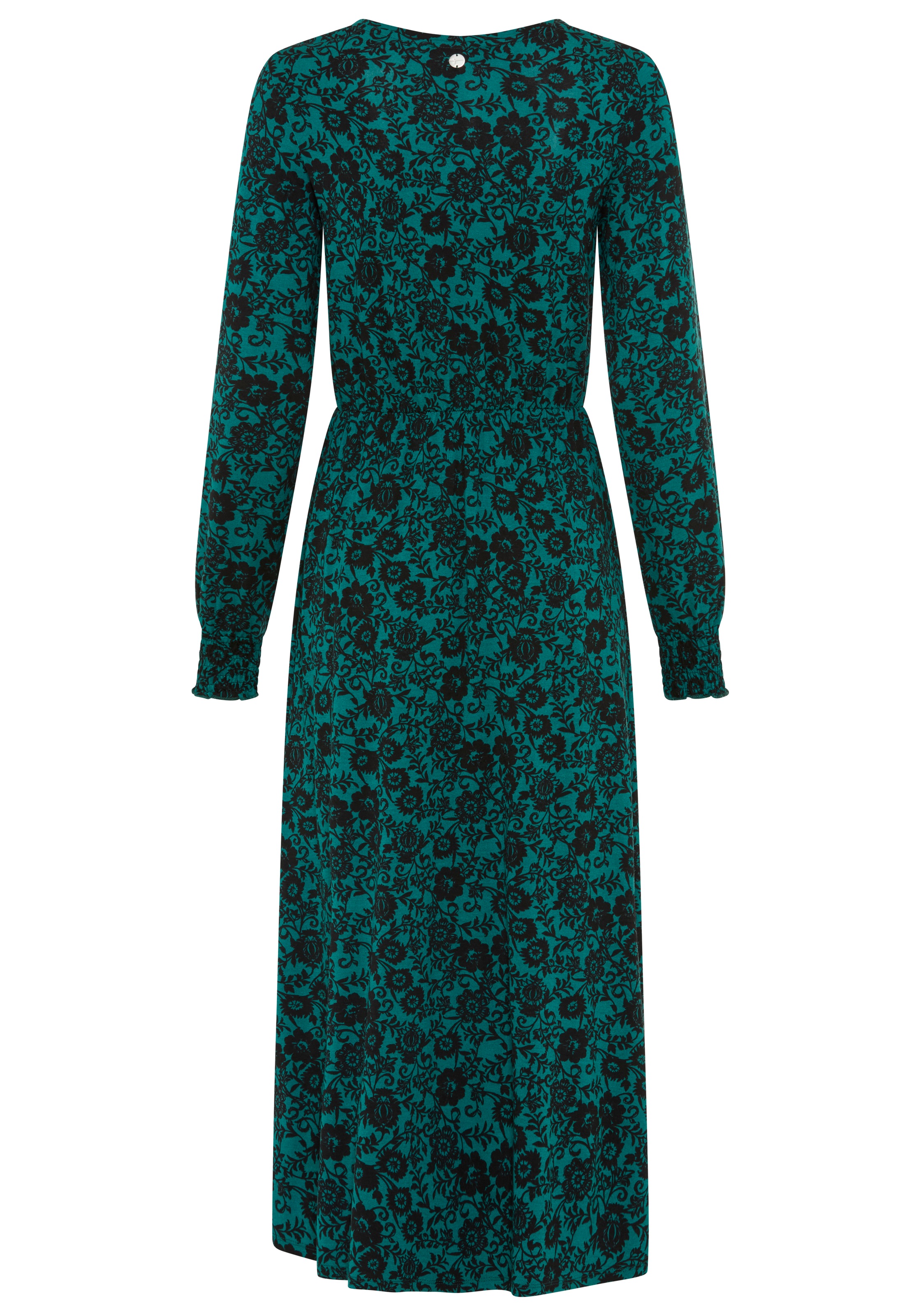 Tamaris Maxikleid aus Jersey-Material, für Casualmode und Herbstmode, feminin