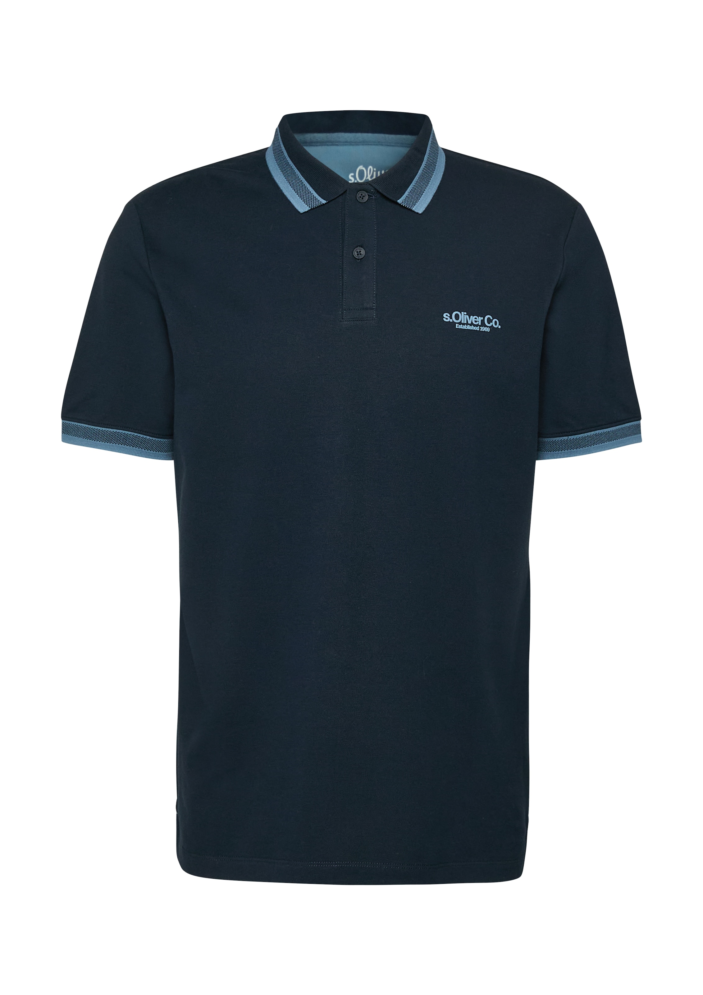 s.Oliver Poloshirt mit Logo Schriftzug