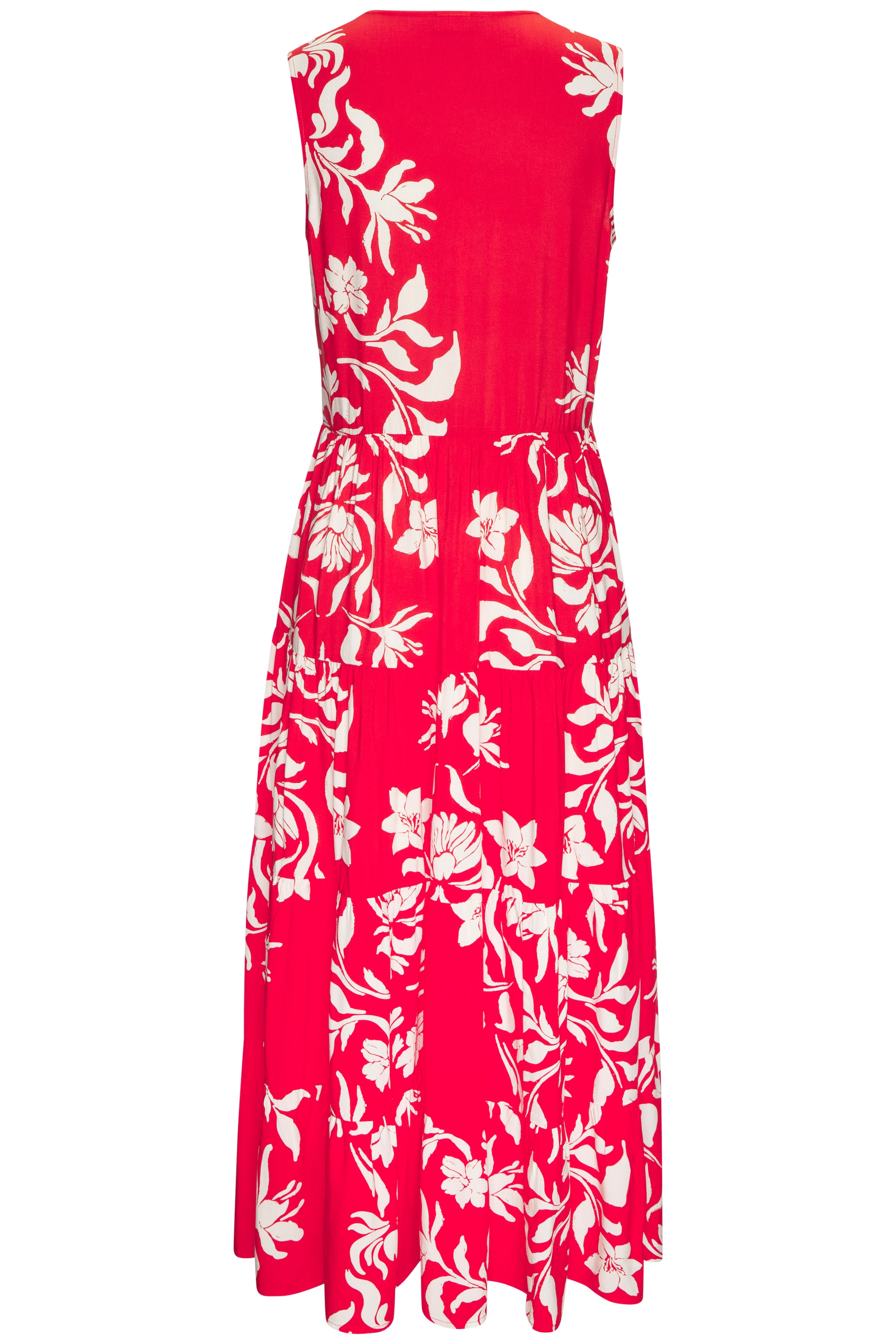 LASCANA Maxikleid mit Blumenprint und Knopfleiste, Sommerkleid, Strandkleid
