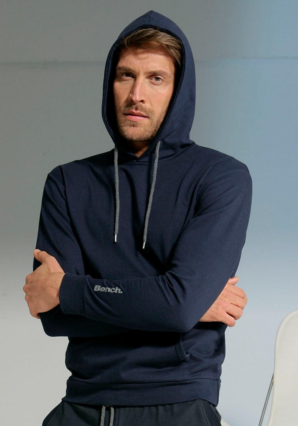 Bench. Loungewear Hoodie, Langarm, Sweatshirt mit Rundhals und Kapuze, Baumwollmischung