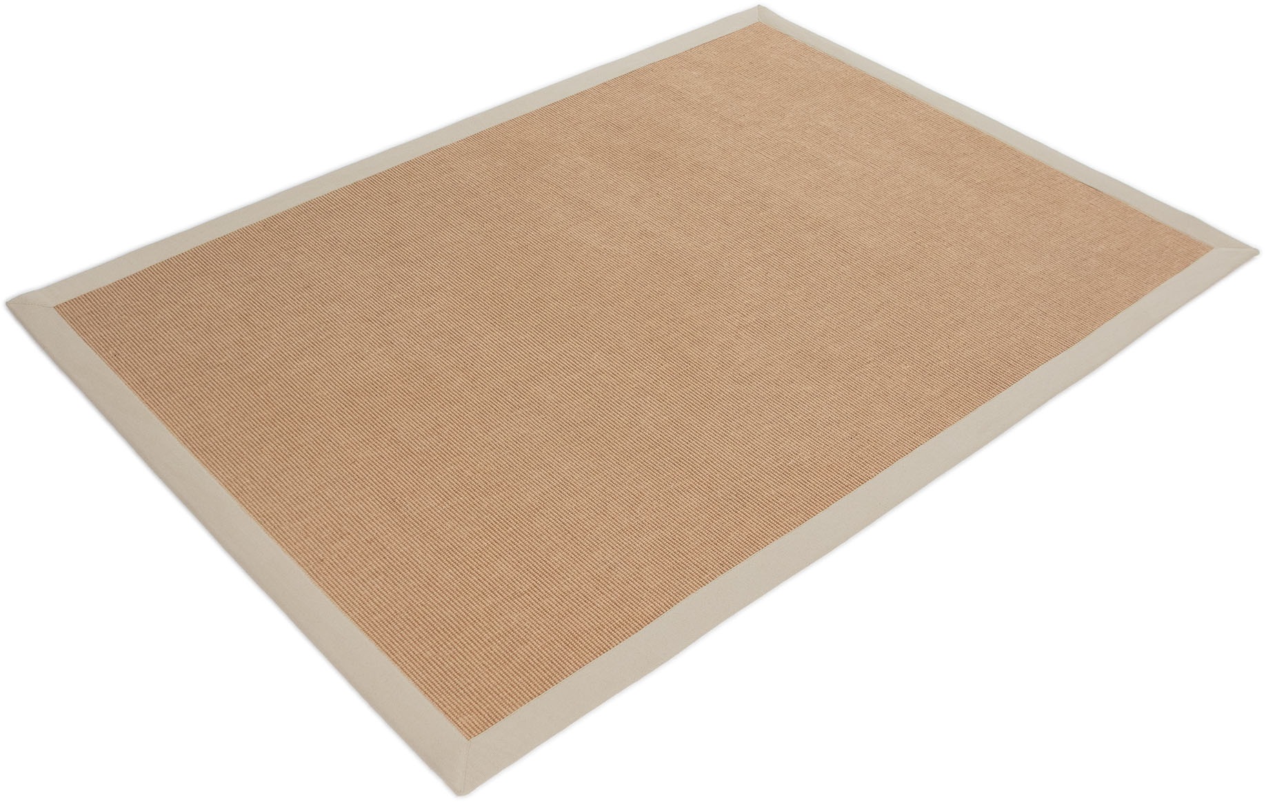 carpetfine Sisalteppich »Sisal,  auch als Läufer erhältlich«, rechteckig, 5 mm Höhe, mit farbiger Bordüre, Anti Rutsch Rückseite, viele Größen, Wohnzimmer