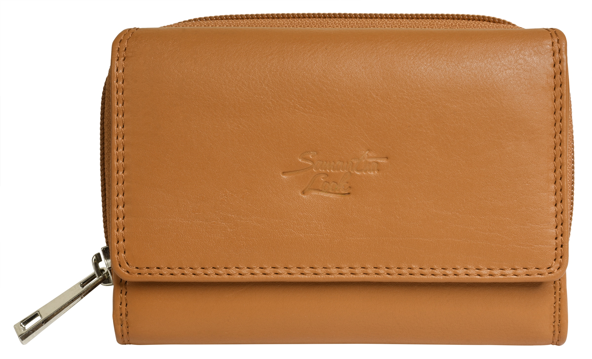 Samantha Look Damen Geldbörse echt Leder in gelb