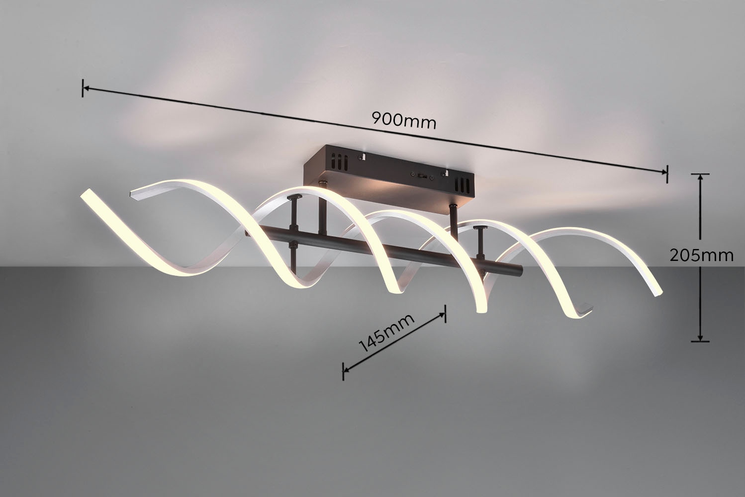 TRIO Leuchten LED Deckenleuchte »Sequence«, 1 flammig, Leuchtmittel LED-Board | ohne Leuchtmittel, Deckenlampe dimmbar, Lichtfarbe einstellbar, 5000 Lumen LED 41W