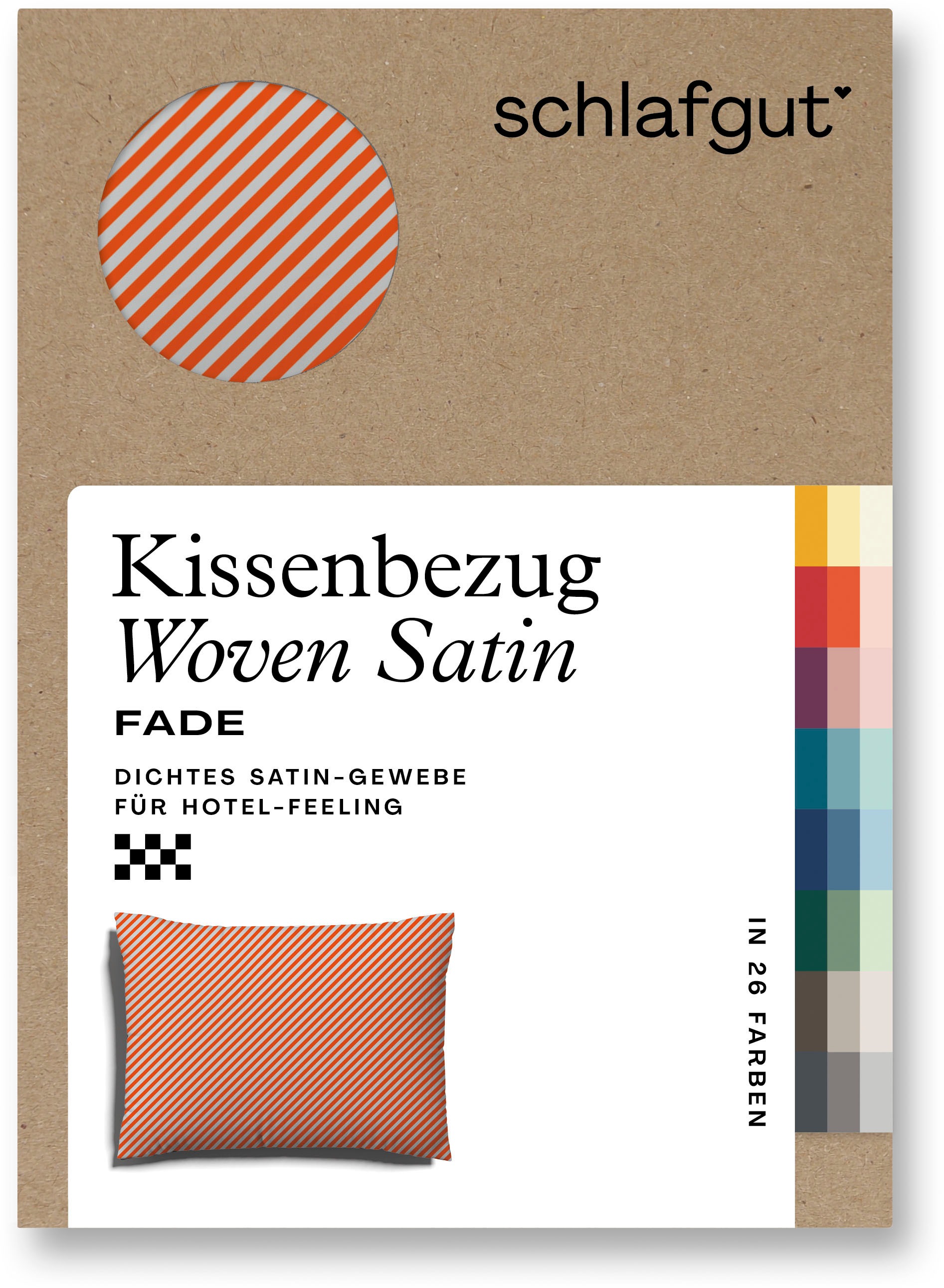 Schlafgut Kissenbezug »Woven Satin Fade«, (1 St.), mit Farbverlauf