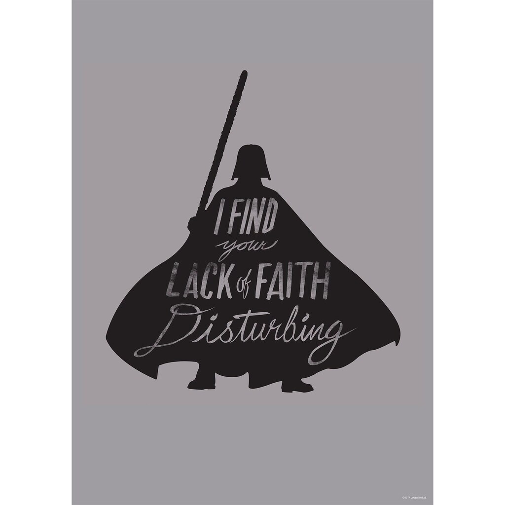 Komar Wandbild »Star Wars Silhouette Quotes Vader«, (1 St.)