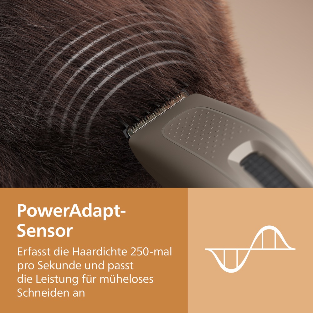 Philips Haarschneider »Serie 5000 HC5733/15« 2 Aufsätze 16 Längeneinstellungen, Turbo Modus und PowerAdapt Sensor