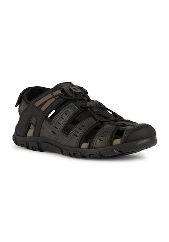 Sandale »UOMO SANDAL STRADA C«, Sommerschuh, Klettschuh, Outdoorsandale, mit Lederfußbett