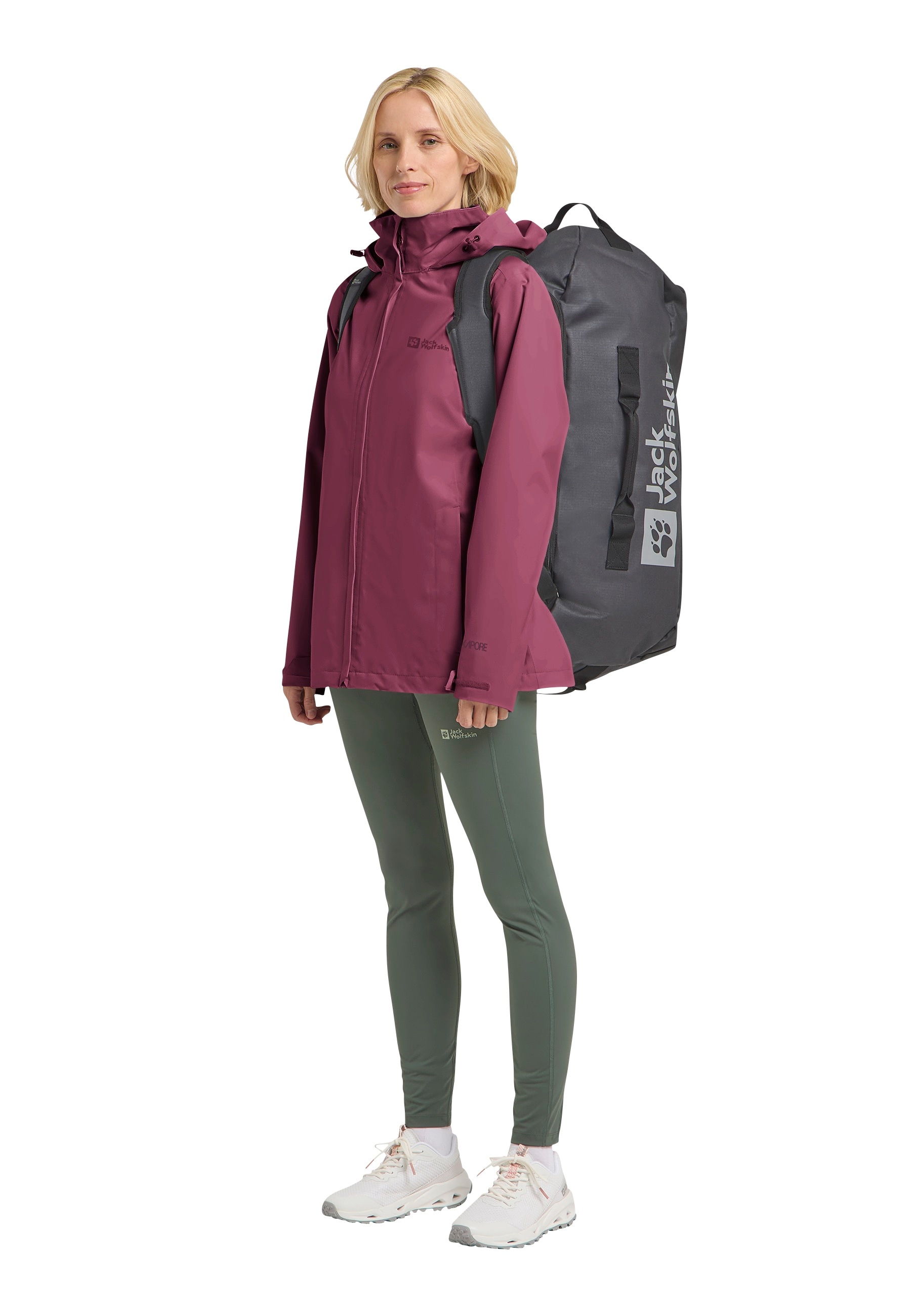 Jack Wolfskin Regenjacke »TRAILTIME 2L JKT W«, Wasserdicht, atmungsaktiv, Übergangsjacke