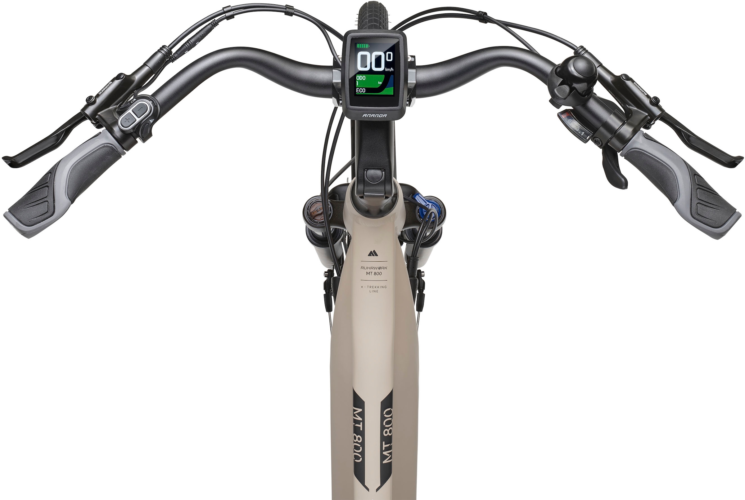 RUHRWERK E-Bike »MT800 Damen«, 8 Gang, Shimano, Acera, Mittelmotor 250 W, Pedelec, Elektrofahrrad für Damen