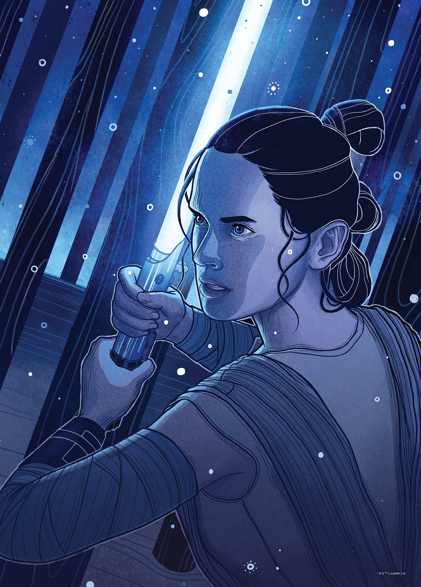 Komar Wandbild »Star Wars Jedimaster Rey«, Disney, (Set, 1 St.), 30 x 40 cm (Breite x Höhe) - Kinderzimmer, Dekoration