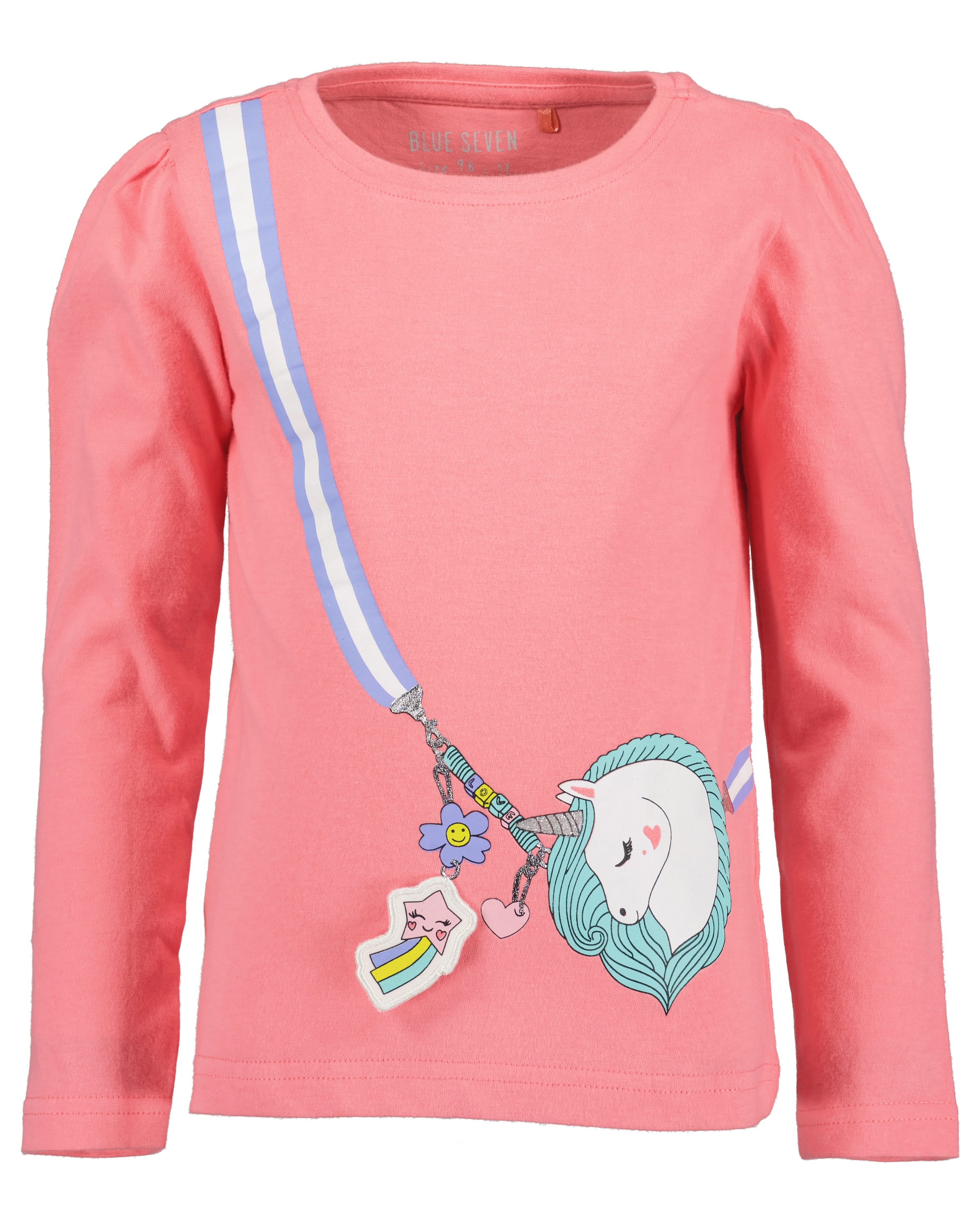Blue Seven Langarmshirt, (Packung, 2 tlg.), mit tollen Einhorn-Motiven