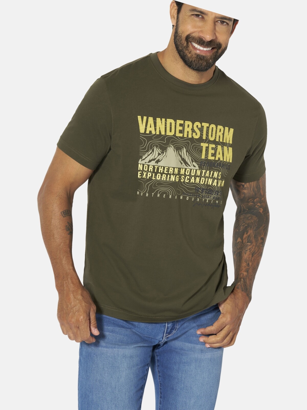 Jan Vanderstorm Rundhalsshirt »T-Shirt BALVAR«