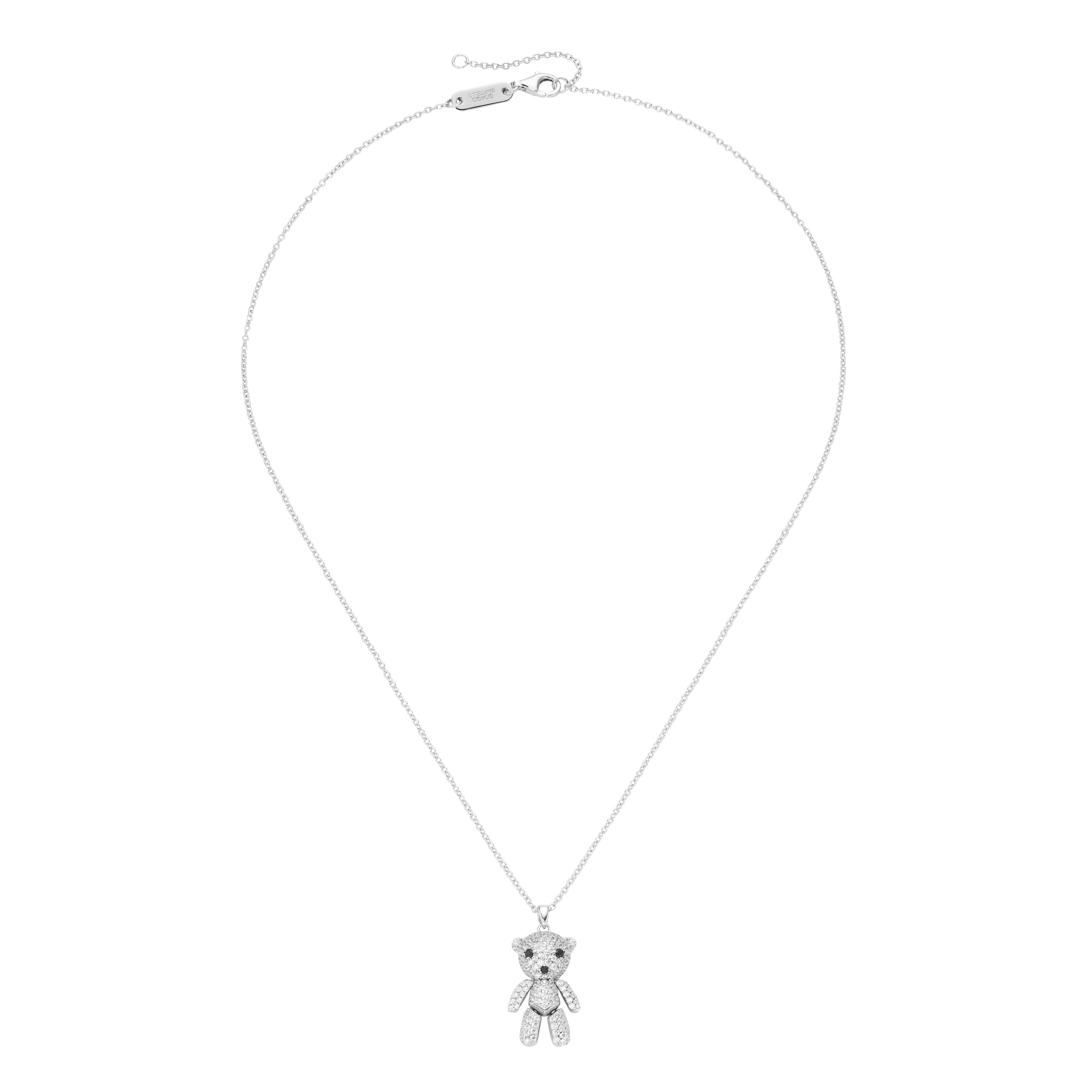 GIORGIO MARTELLO MILANO Kette mit Anhänger »Kette Anhänger Bär mit Zirkonia, Silber 925«