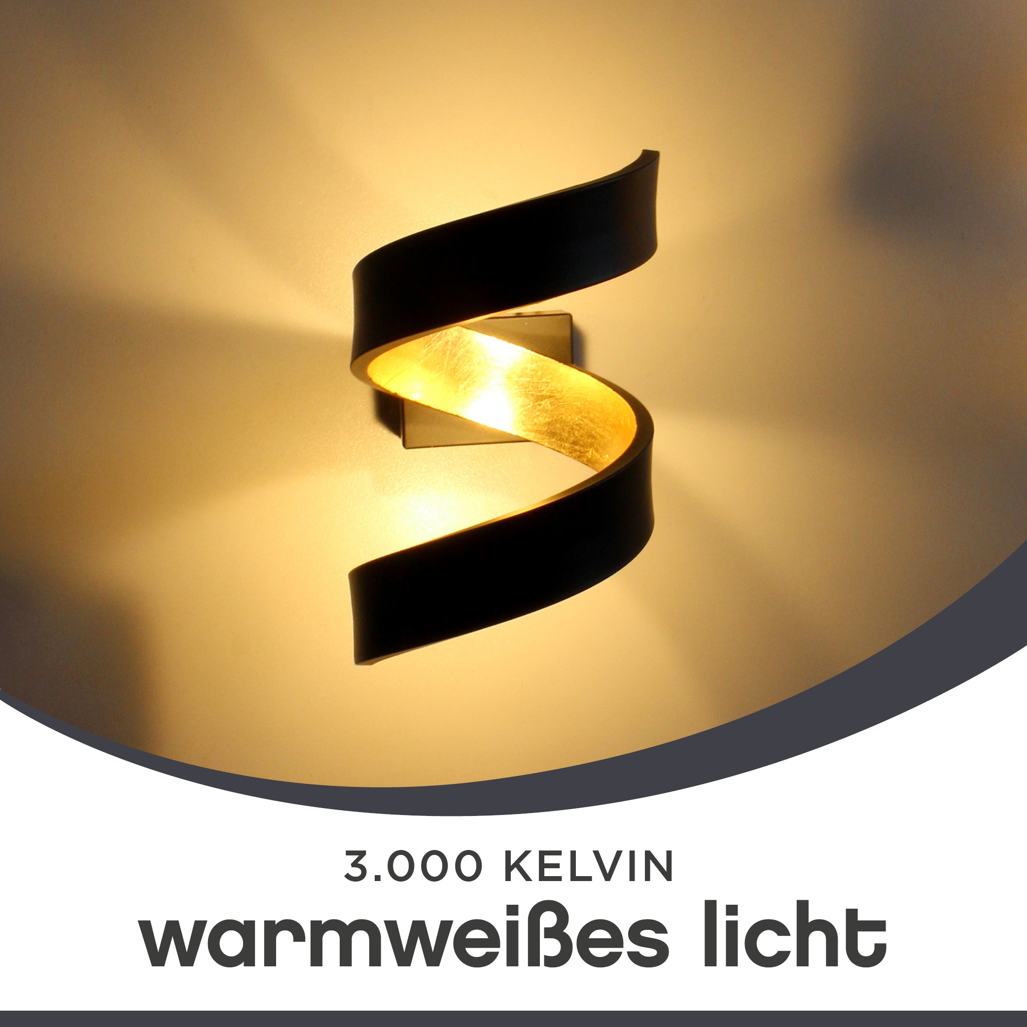 ECO-LIGHT LED Wandleuchte »HELIX«, Leuchtmittel LED-Modul | LED fest integriert