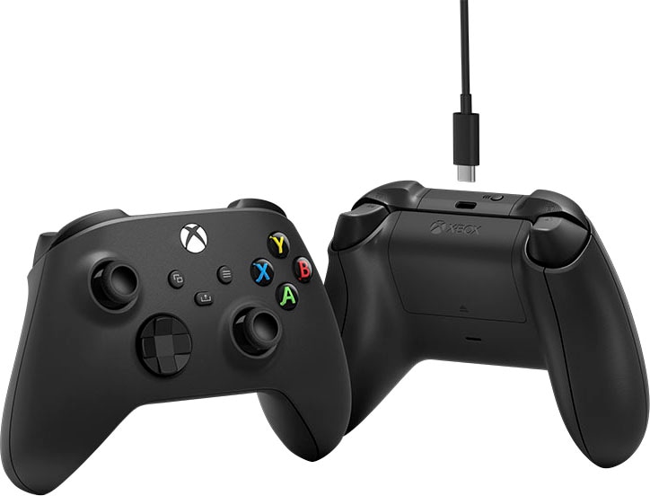 Xbox Wireless-Controller »Carbon Black«, inkl. USB-C Kabel, ohne Akku