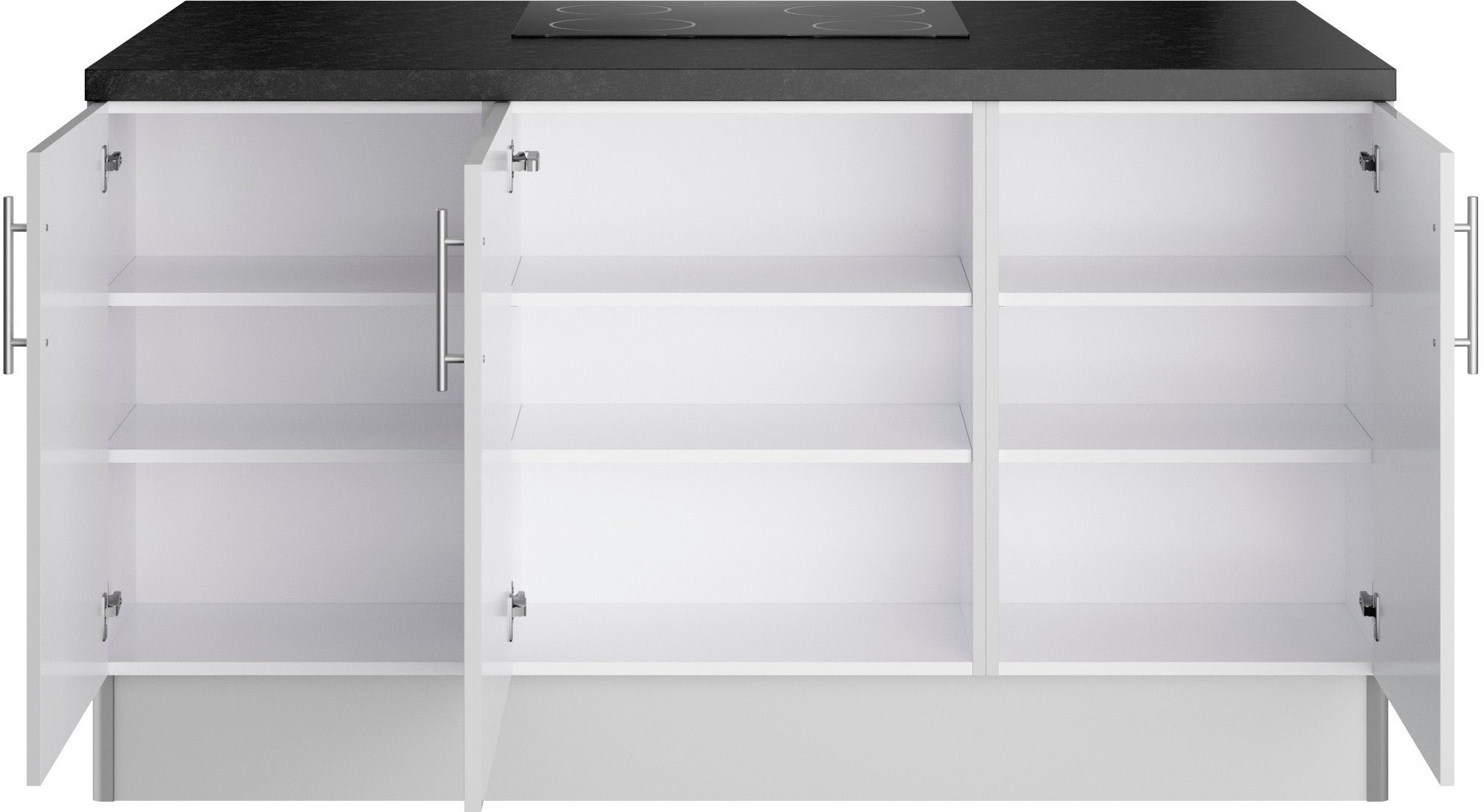 KOCHSTATION Kochinsel »KS-Ahus«, Kücheninsel, Breite 160 cm, wahlw. mit E-Gerät, Soft Close Funktion