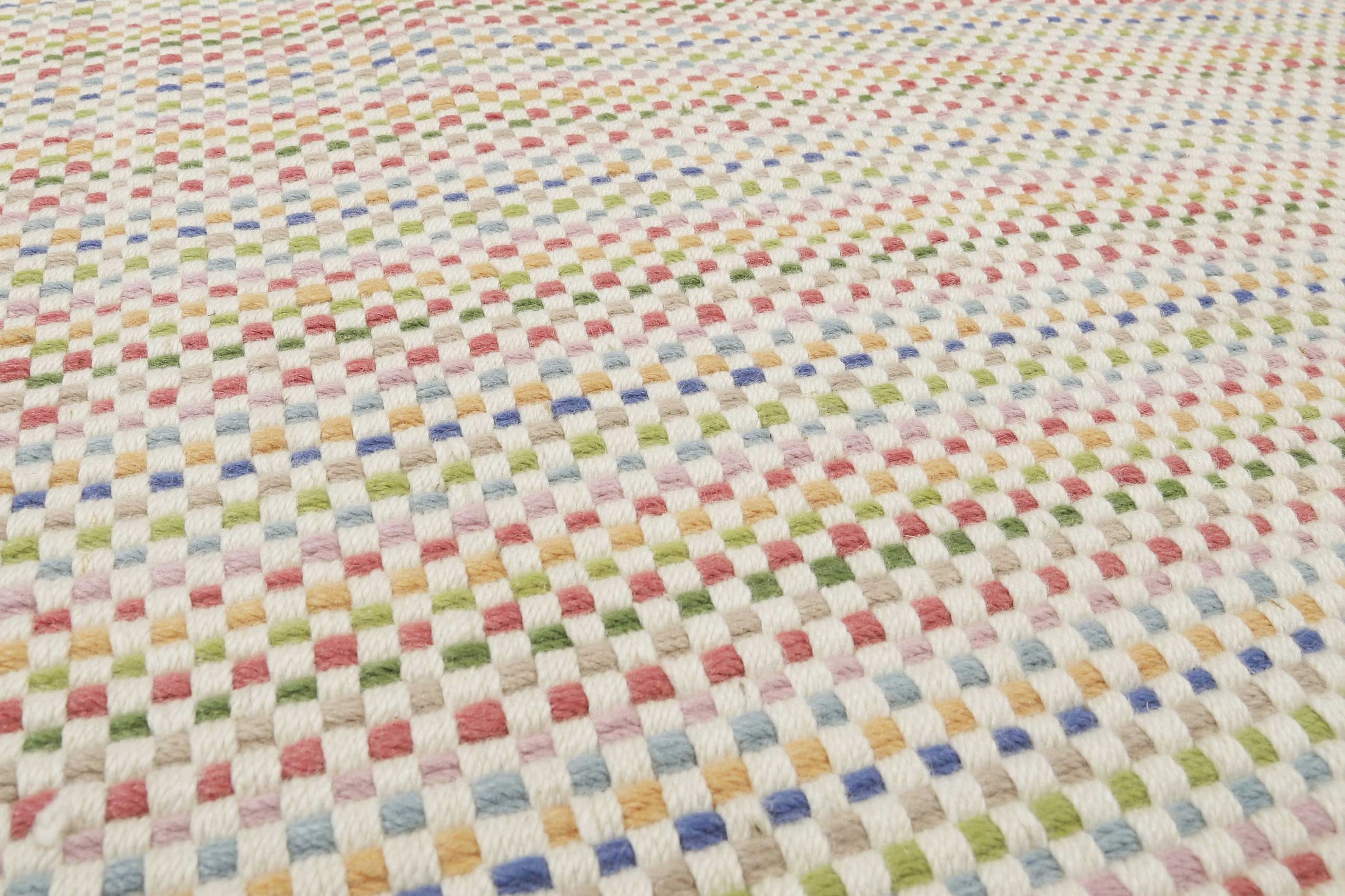 Esprit Teppich »Kids Durrie« rechteckig 6 mm Höhe Kinderteppich, kurzflor, handgewebt, Wolle, natürlich, gestreift