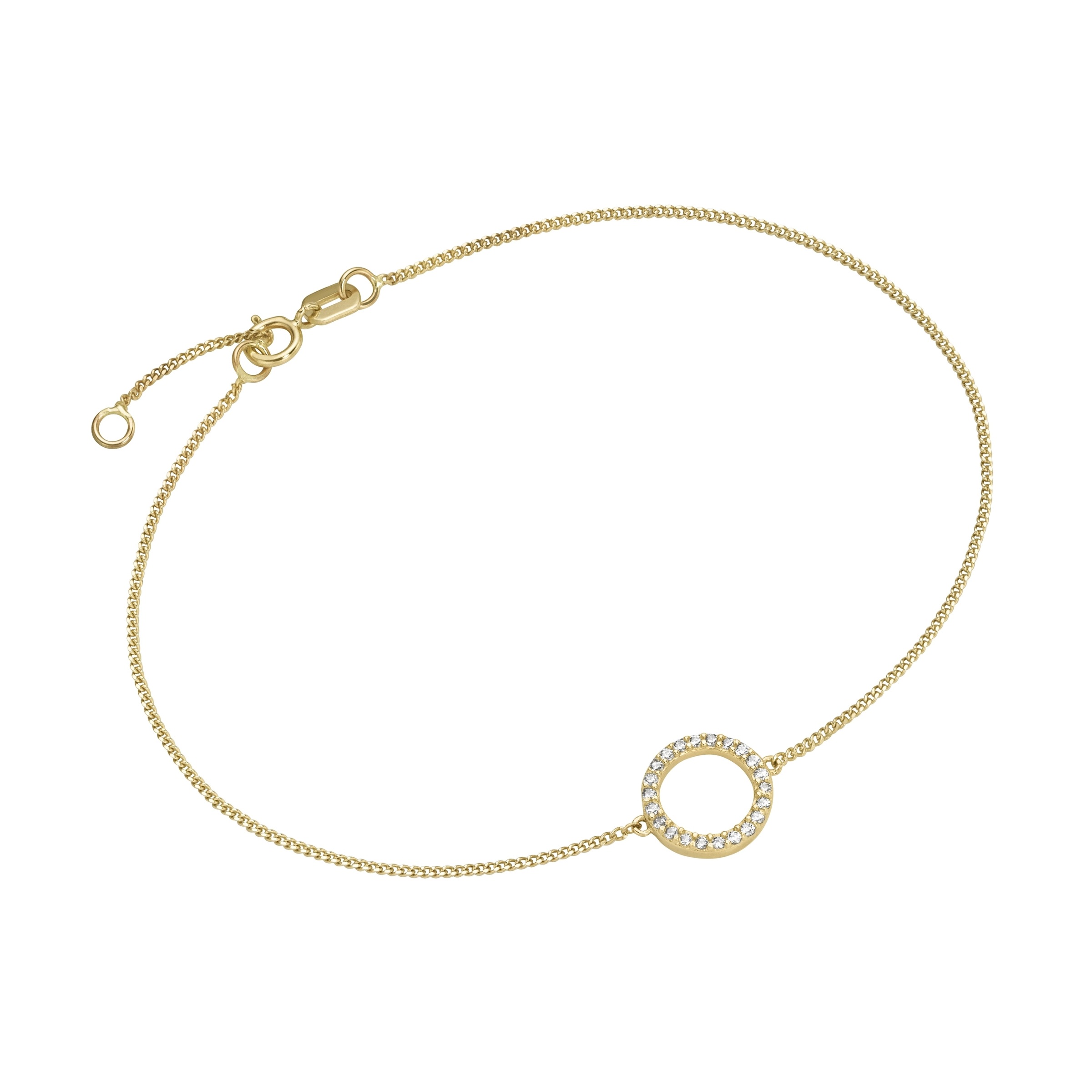 Luigi Merano Armband »Armband 375« mit Mittelteil kaufen Gold Ring online Zirkonia, bei OTTO