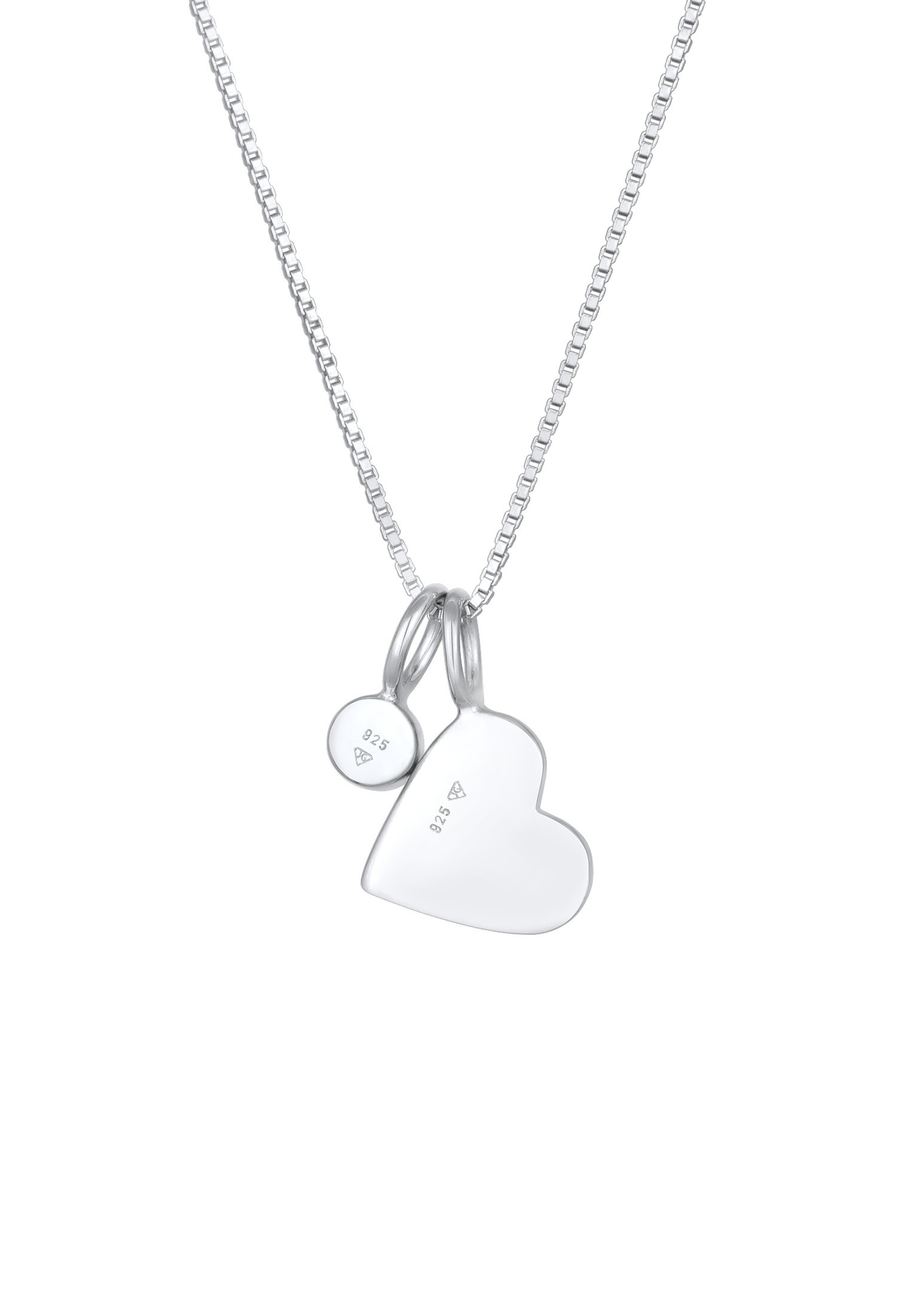 Elli Kette mit Anhänger »Halskette Herz Anhänger Zirkonia Solitär Liebe 925 Silber, mit Kristallen von Swarovski®«