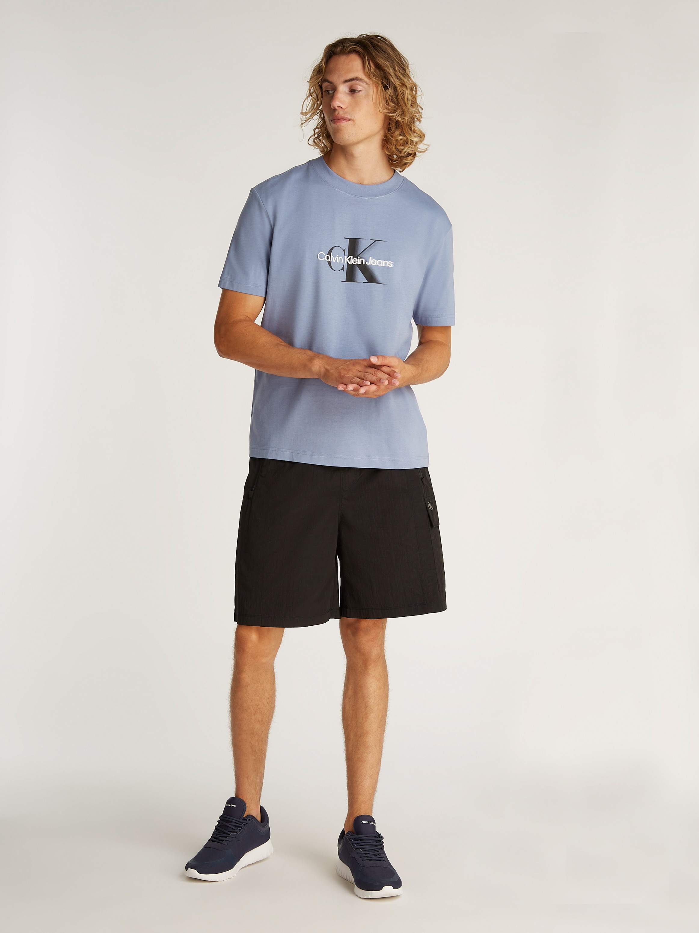 Calvin Klein Jeans T-Shirt »MONOLOGO SHIFT TEE«, mit großem Logodruck
