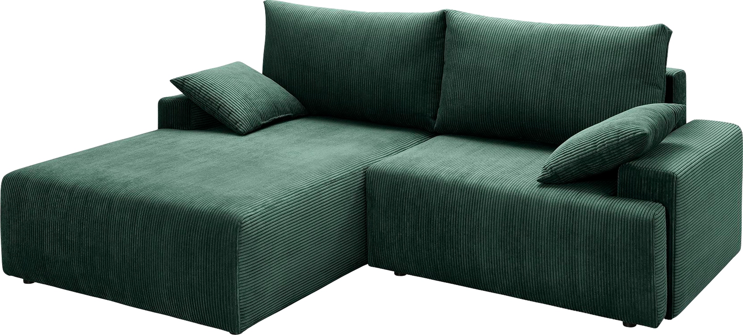 exxpo - sofa fashion Ecksofa »Orinoko, aktuelles Design und hoher Sitzkomfort, L-Form« inkl. Bettfunktion und Bettkasten, schöne Farben im angesagten Cord