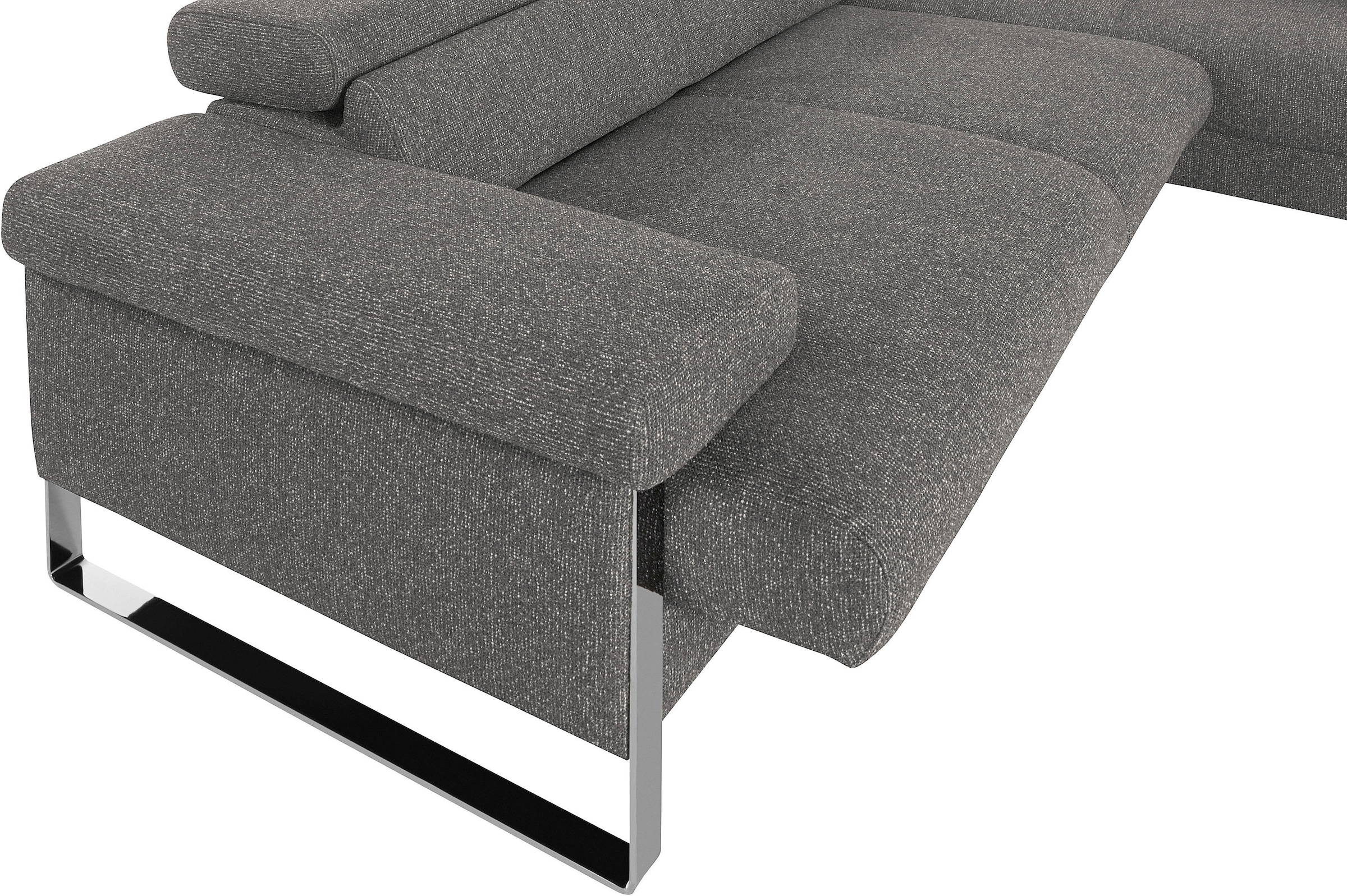 W.SCHILLIG Ecksofa »finn«, German Design Award 2016, Fußgestell Chrom glänzend, Breite 281 cm