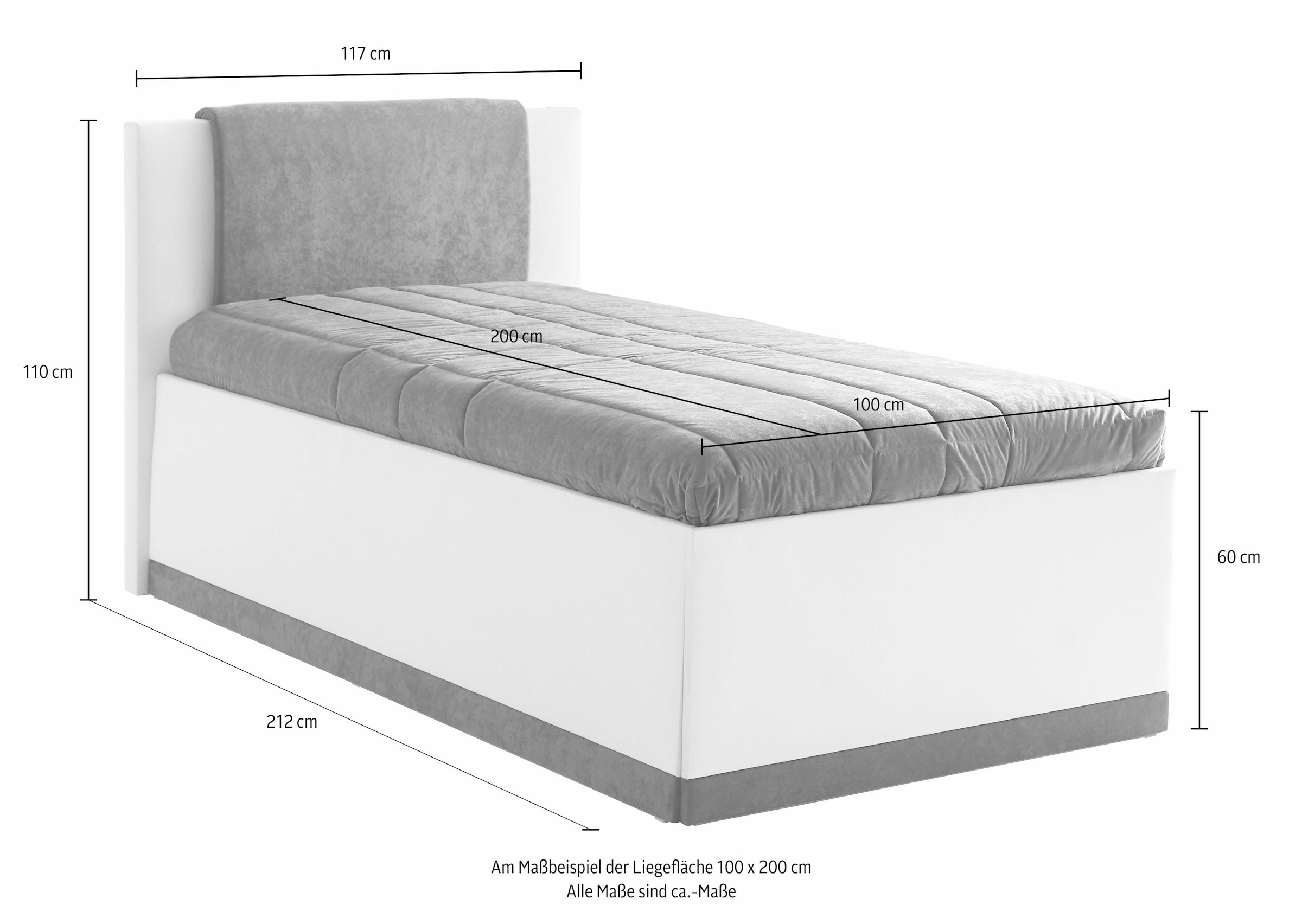 Westfalia Schlafkomfort Polsterbett, mit Tagesdecke online und kaufen Bettkasten