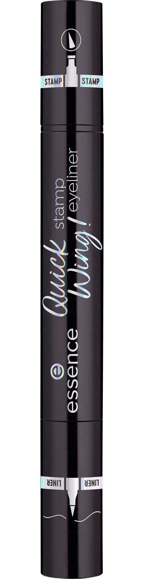Essence Eyeliner »Quick Wing! stamp eyeliner«, (Set, 5 tlg.), mit präziser Filsspitze