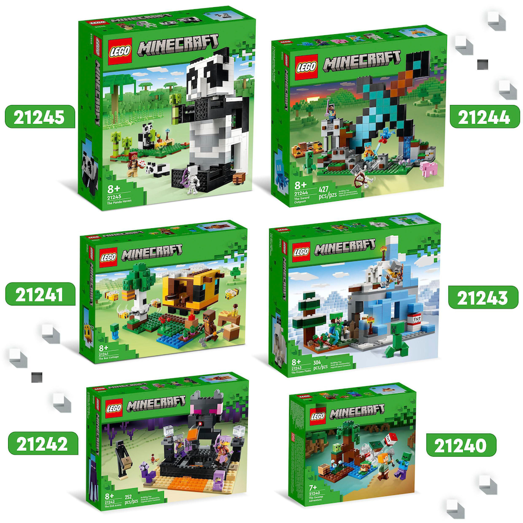 LEGO® Konstruktionsspielsteine »Die Vereisten Gipfel (21243), LEGO® Minecraft«, (304 St.), Made in Europe