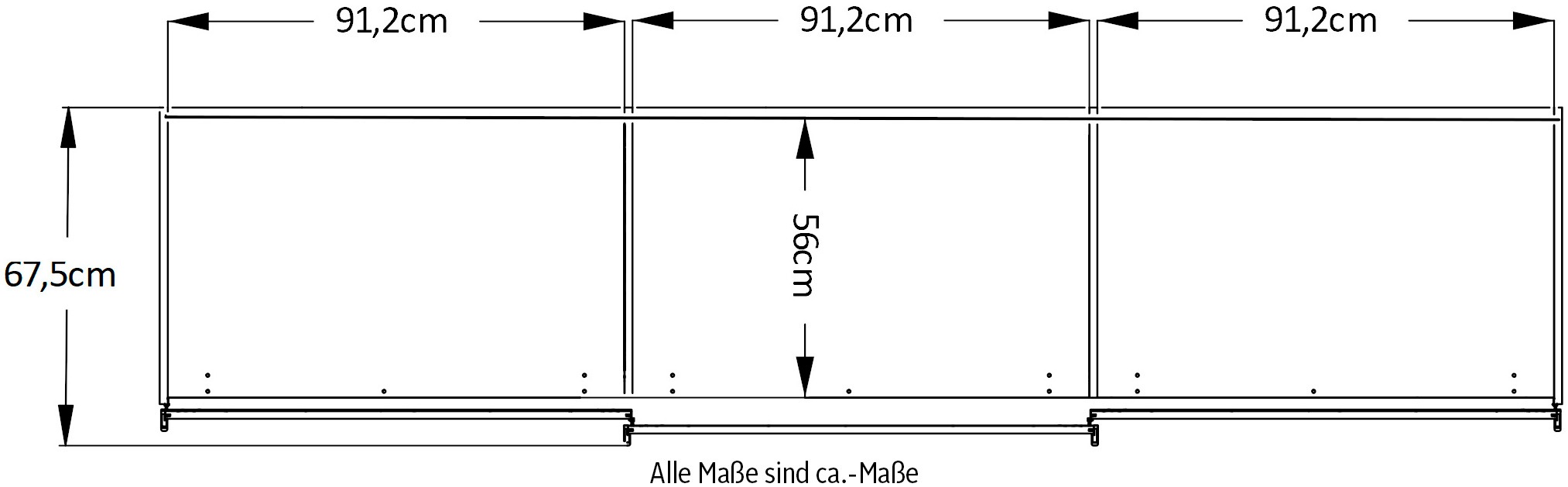 STAUD Schwebetürenschrank »Sinfonie Plus, edles Design in hochwertiger Qualität, Made in Germany« Mit Spiegeltür und vier verschiedenen Ausstattungsvarianten