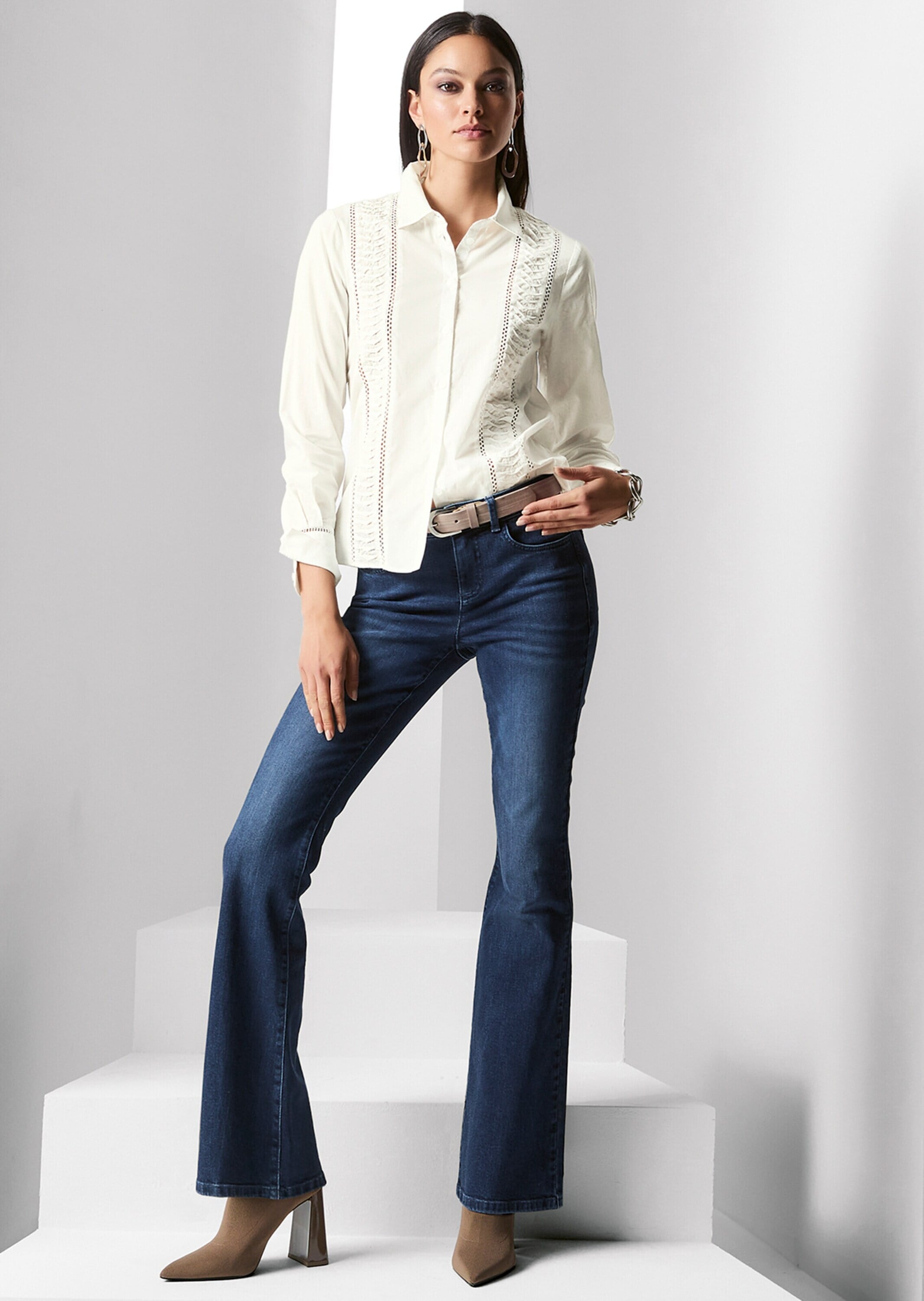 MADELEINE Hemdbluse »Bluse Bluse mit Cut Outs«