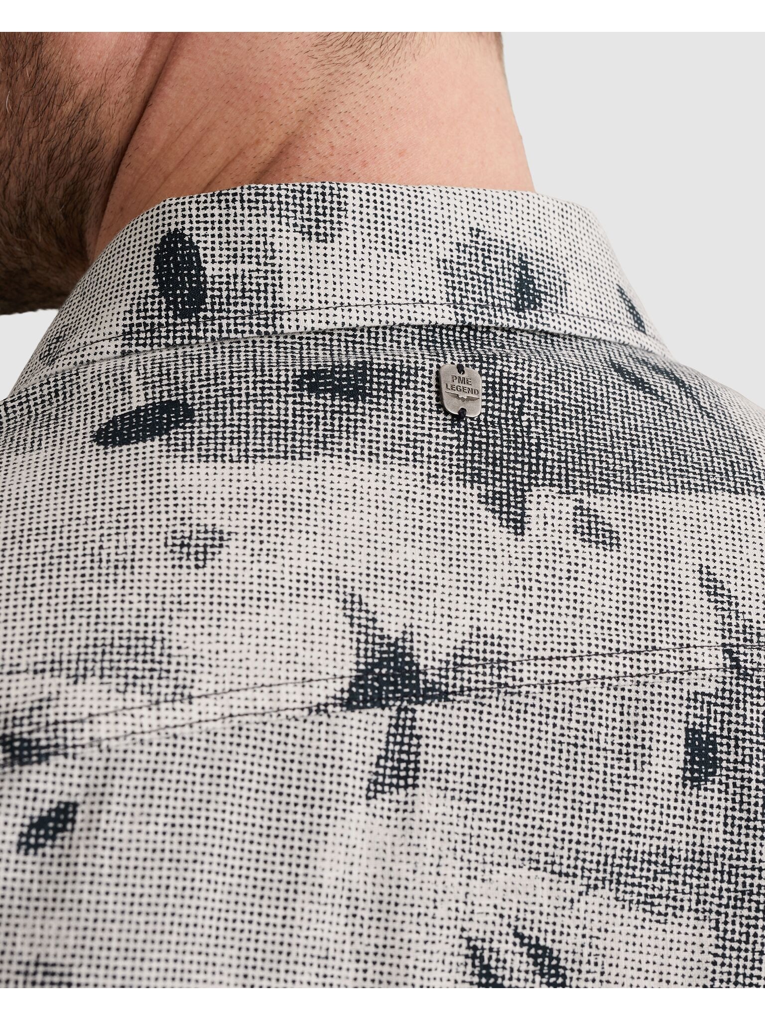 PME LEGEND Kurzarmhemd »Short Sleeve Shirt Print on cotton slub« mit All-Over Print