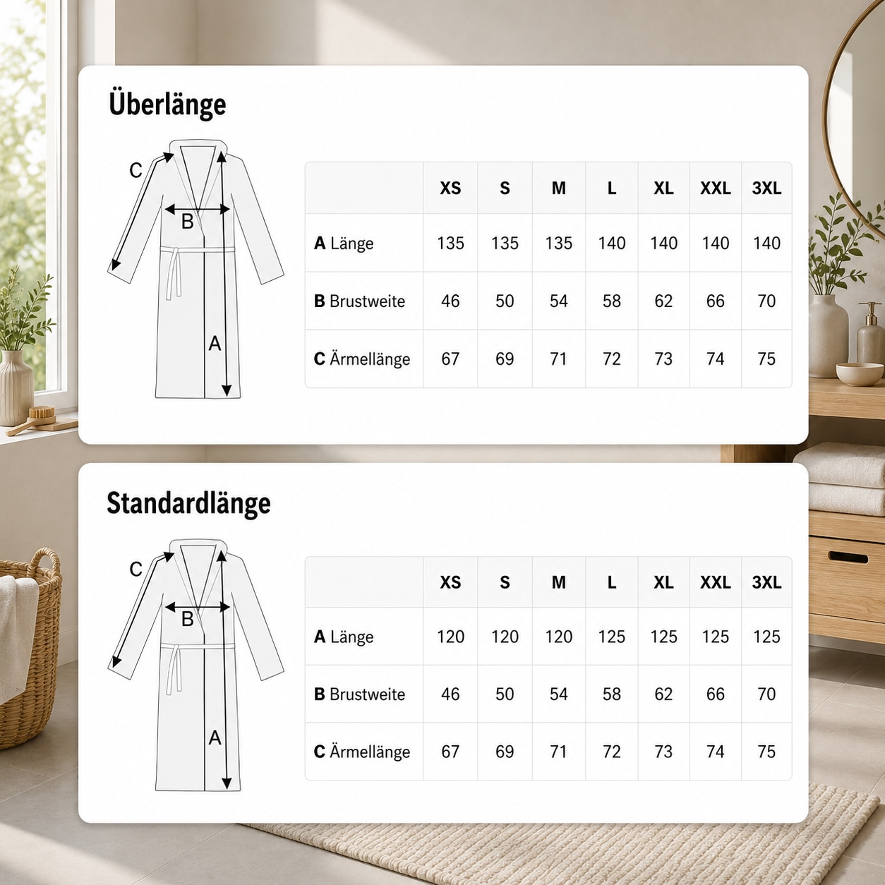 KangaROOS Damenbademantel »Dalia, ideal für Sauna & Spa, Standardlänge & Überlänge« 1 Stk. Uni-Farben mit Streifen, Taschen, leicht, XS-3XL, auch in extra lang