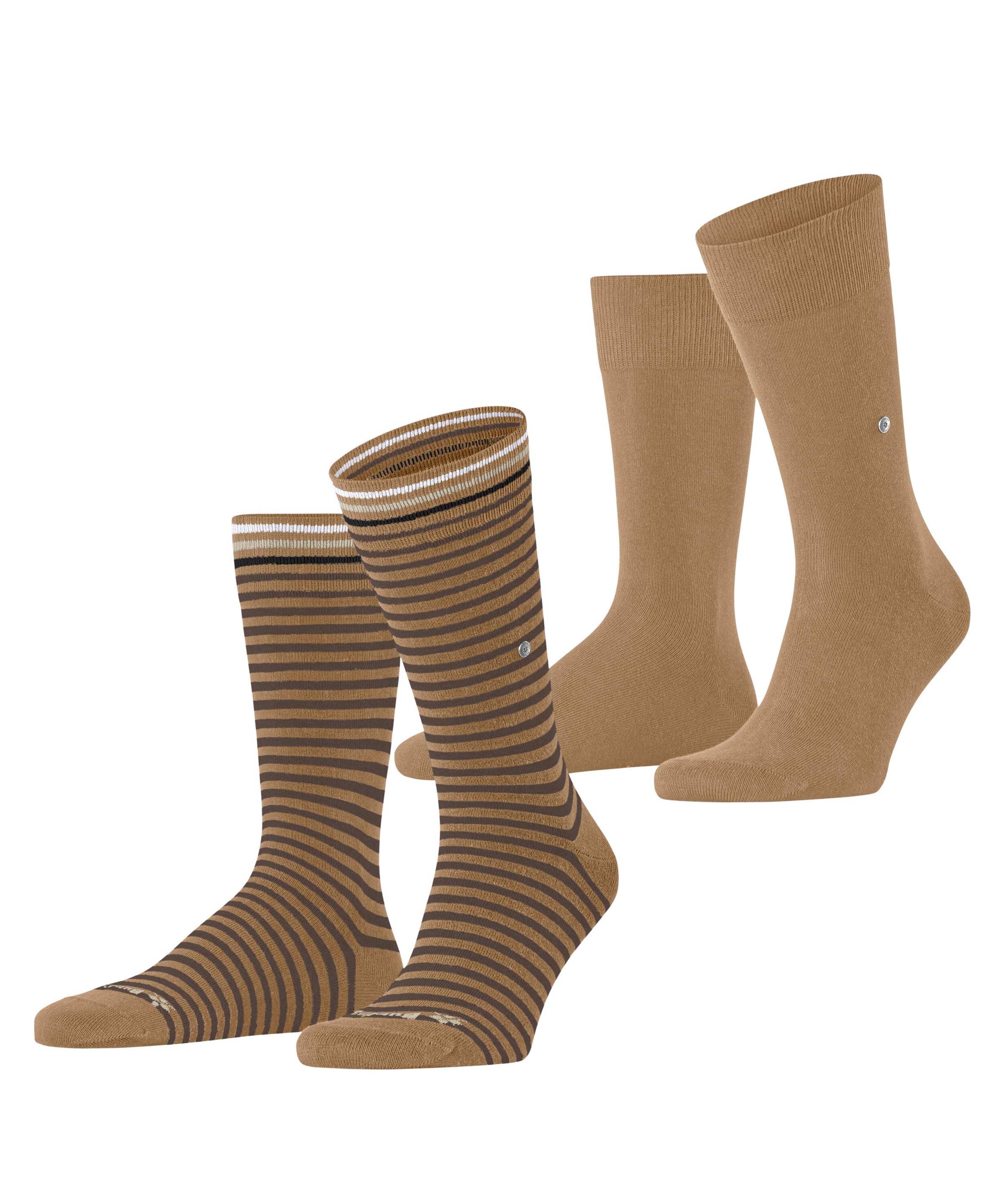 Burlington Socken »Everyday Stripe« 2 Paar,  Einheitsgröße 40-46, gestreift und unifarben