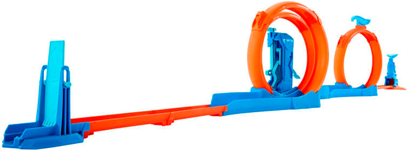 Hot Wheels Autorennbahn »Track Creator Dreifacher Looping«, inkl. 1 Spielzeugauto