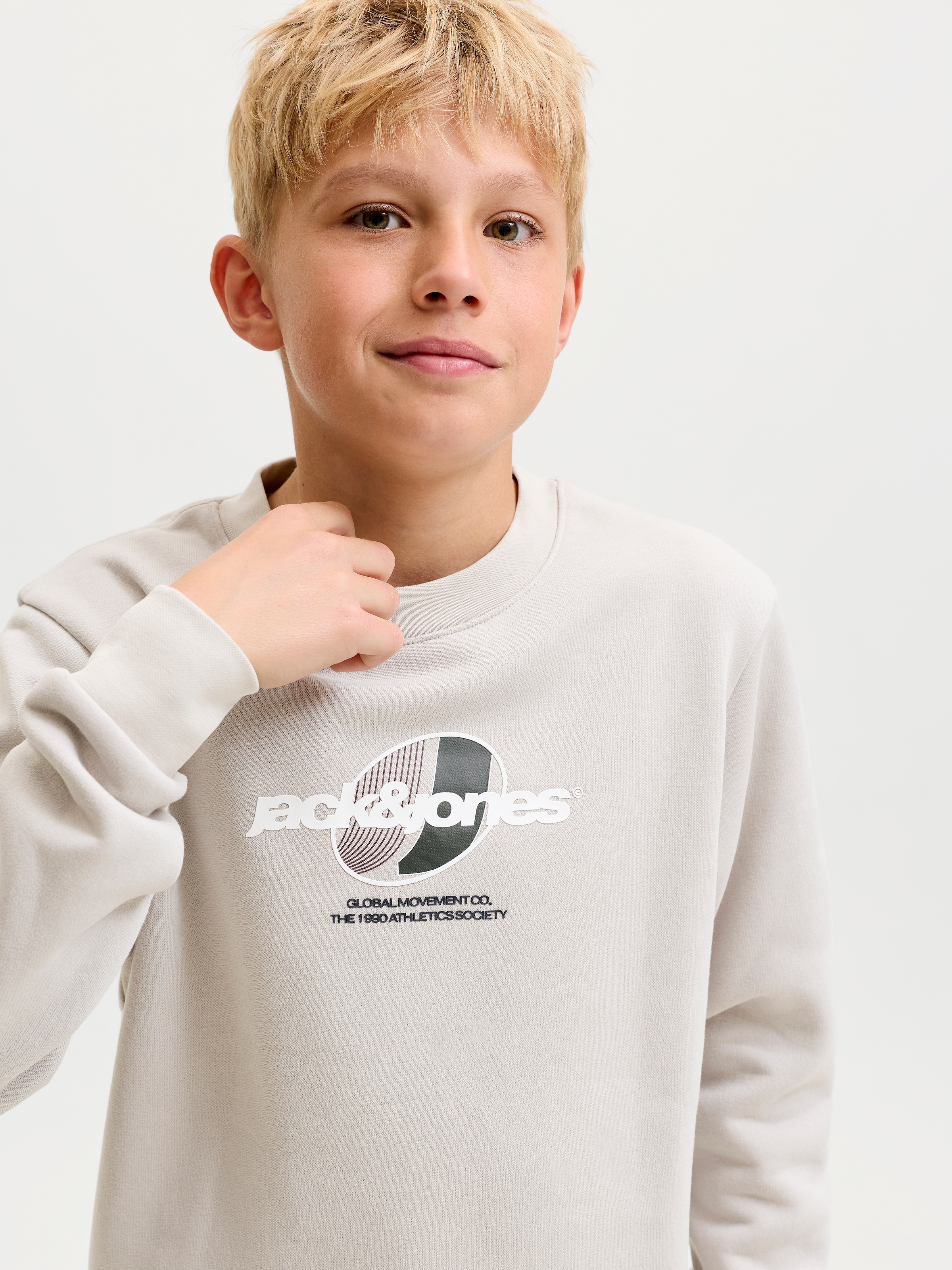 Jack & Jones Junior Sweatshirt »JCOCLUB BRANDING SWEAT CREW NECK JNR«, Baumwollmischung, relaxed fit
