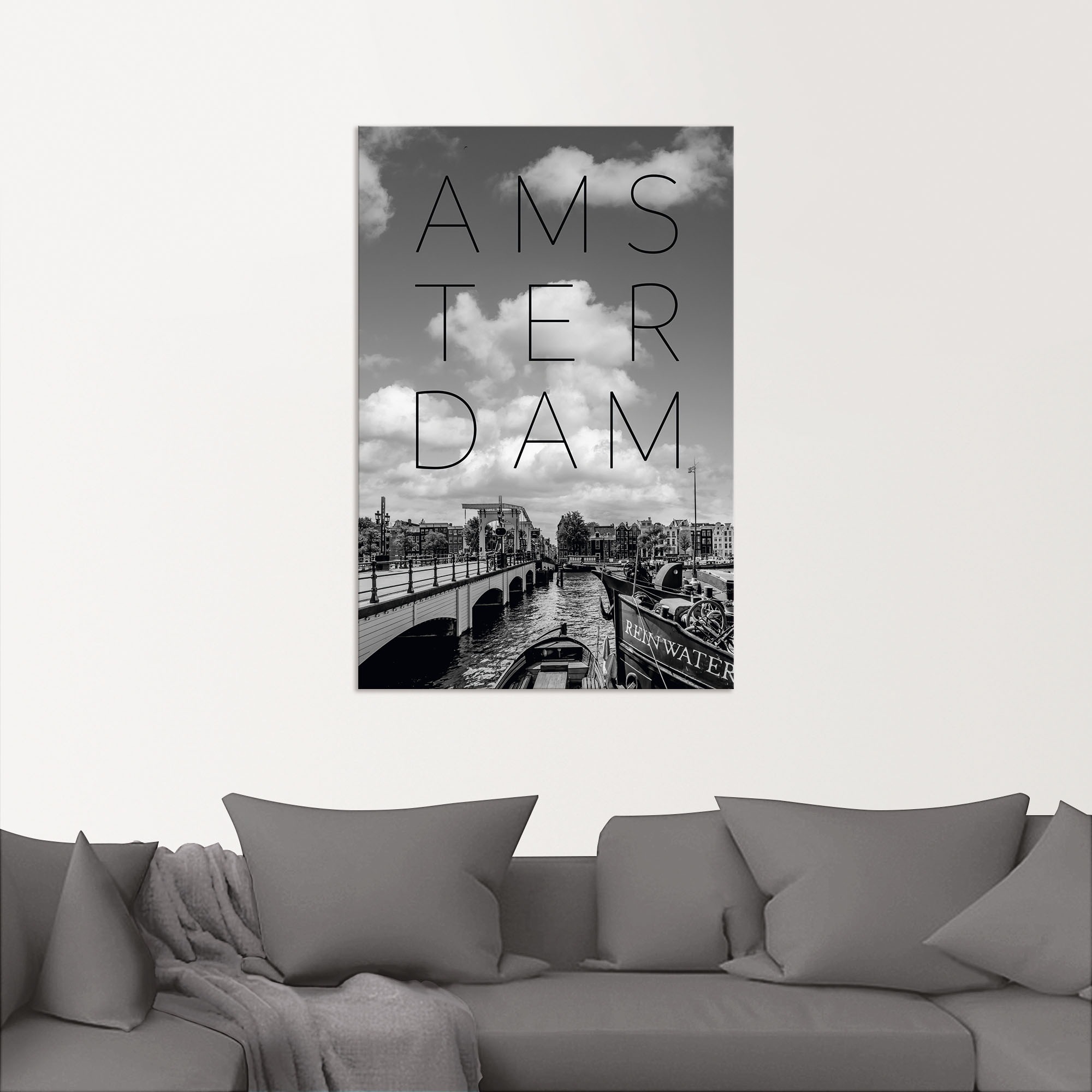 Artland Wandbild »Magere Brug in Amsterdam«, Amsterdam, (1 St.), als Alubild, Leinwandbild, Wandaufkleber oder Poster in versch. Größen