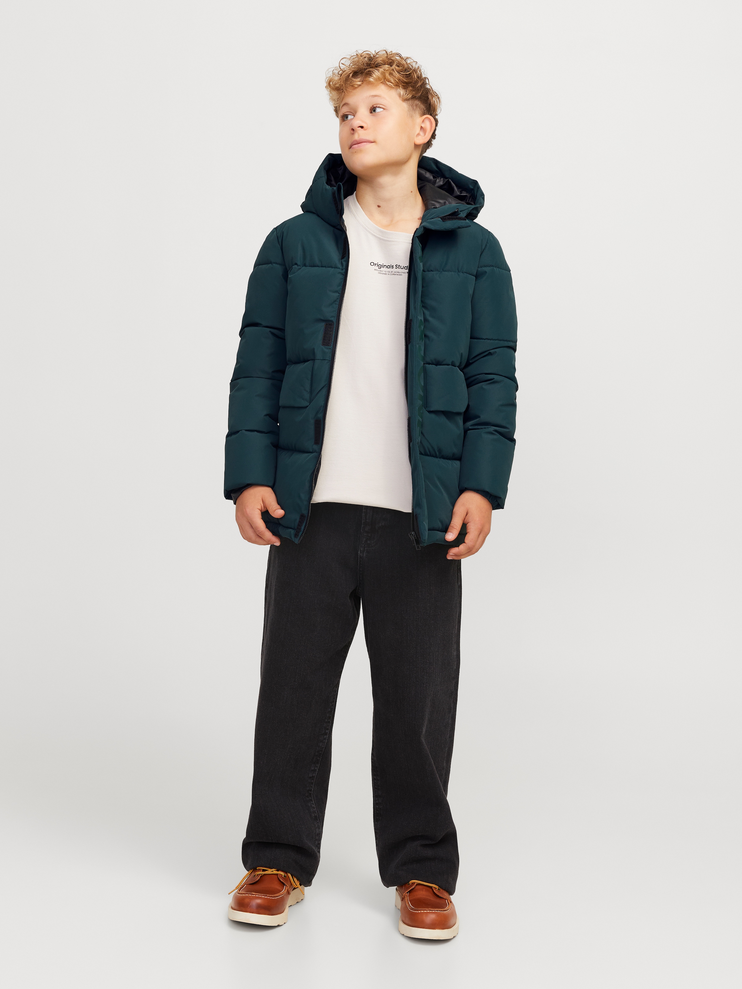 Jack & Jones Junior Steppjacke »JCOSPEED PUFFER SN JNR«, mit Kapuze