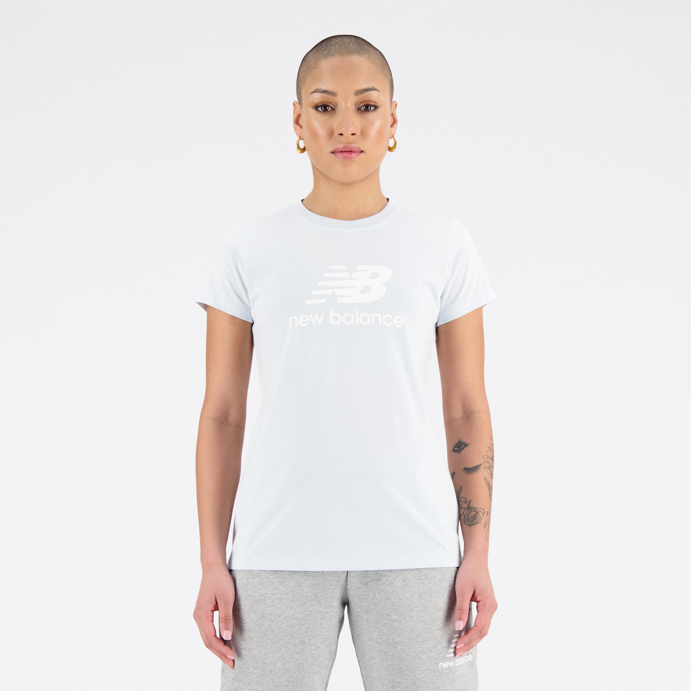 New Balance T-Shirt »NB online Logo Essentials OTTO bei T-Shirt« Stacked