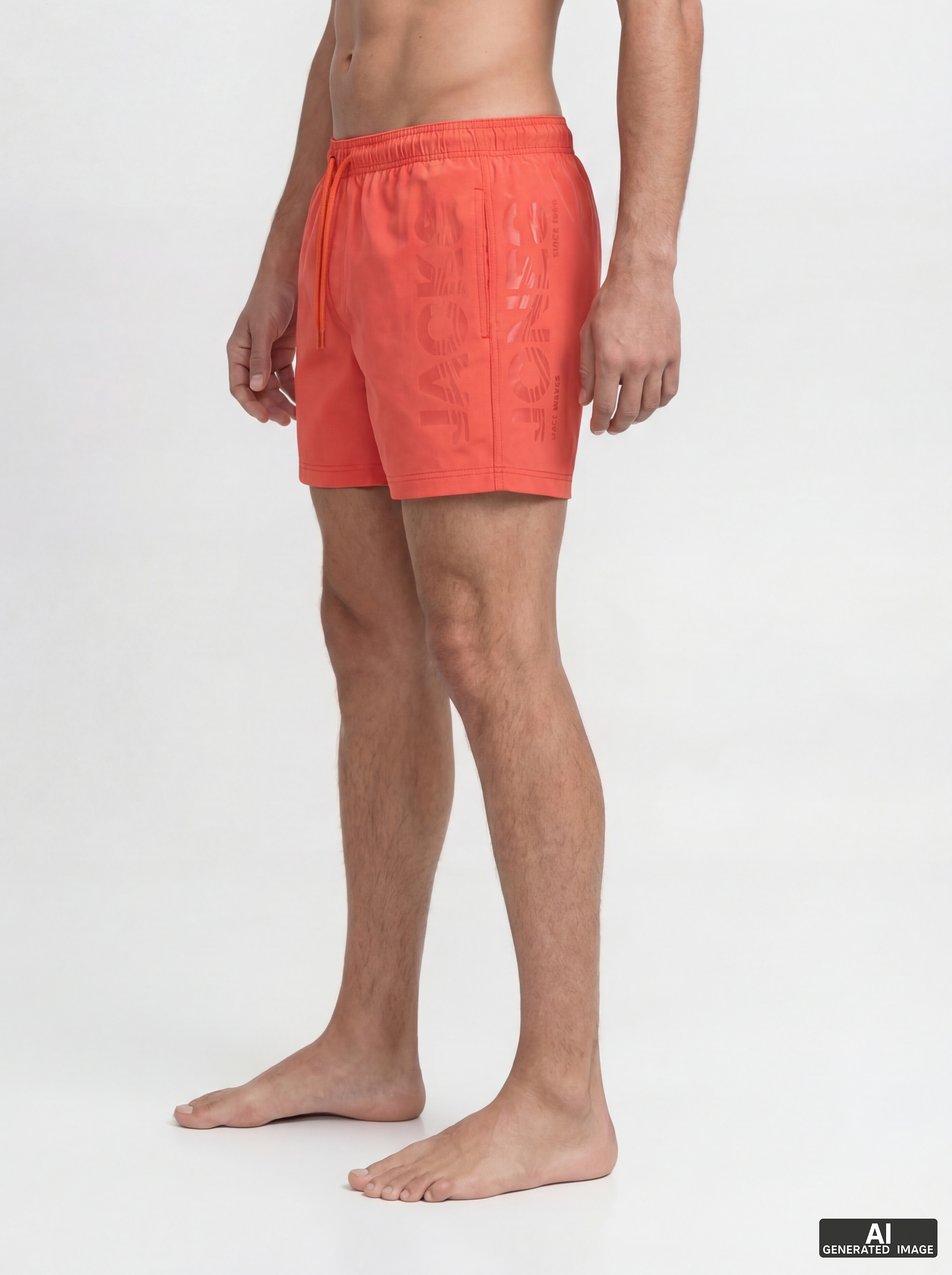 Jack & Jones Badeshorts »JPSTMAUI WAVE LOGO SWIM SHORTS SN« Kunstfaser, normal geschniten