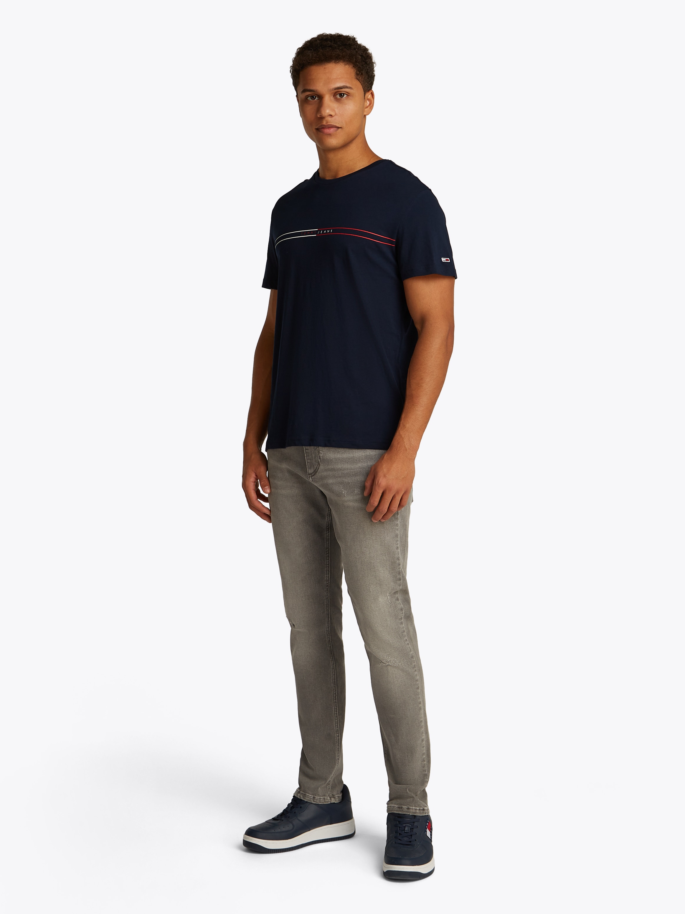 Tommy Jeans T-Shirt »TJM SLM ENTRY GRPHC T EXT 2 PCK«, (Packung, 2 tlg., 2er)