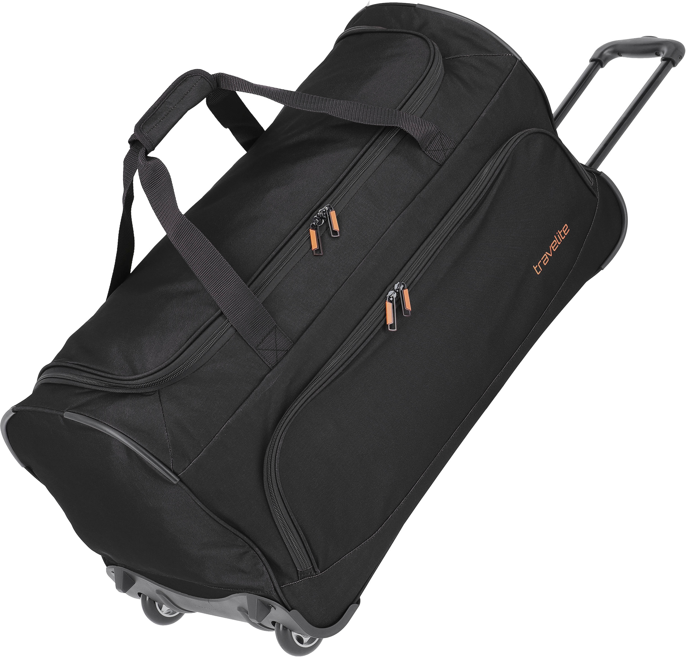 Reisetasche »Basics Fresh, 71 cm, schwarz«, Duffle Bag Reisegepäck Reisebag mit Rollen