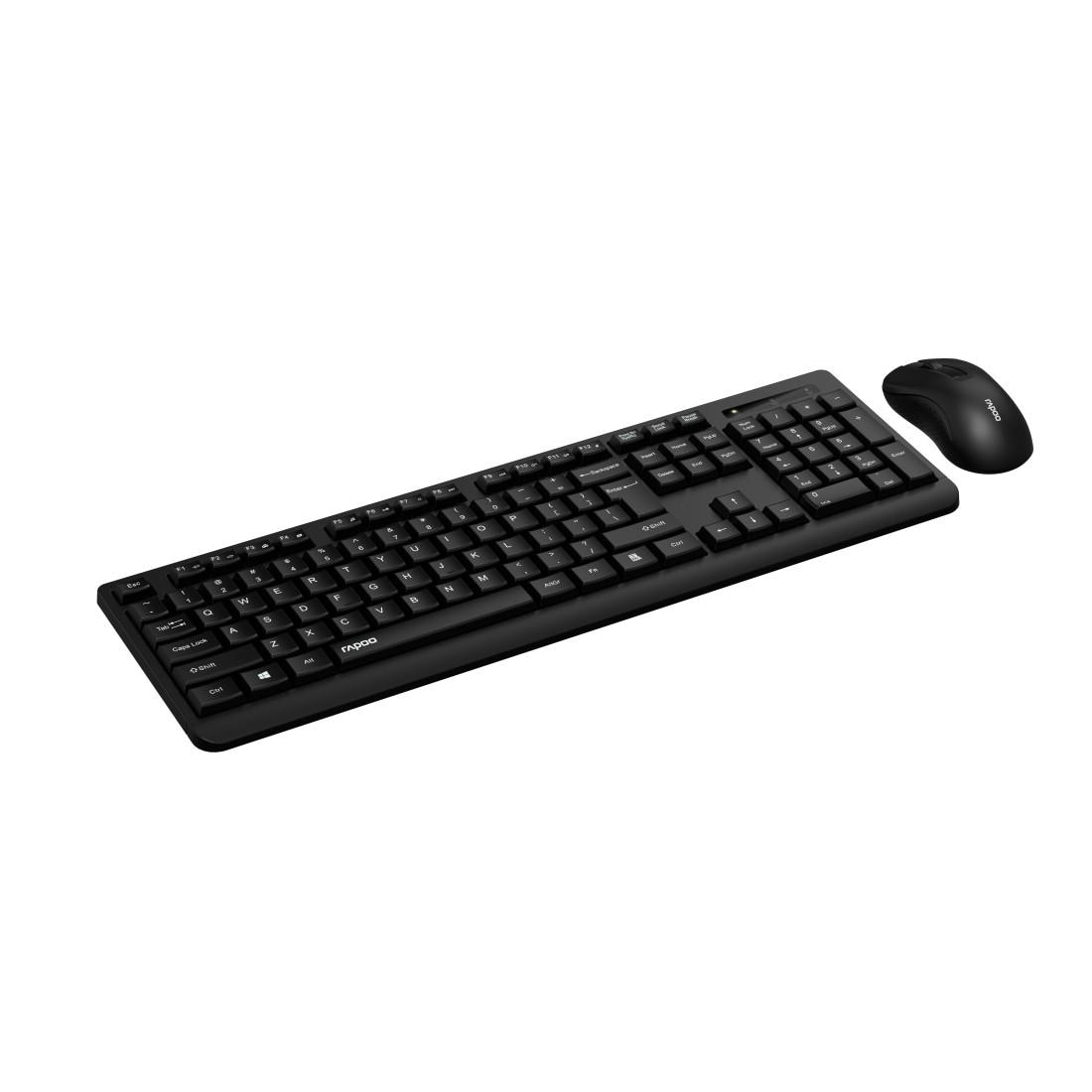 Rapoo Tastatur- und Maus-Set »X1700, Kabelloses Multi-Mode-Deskset, QWERTZ«