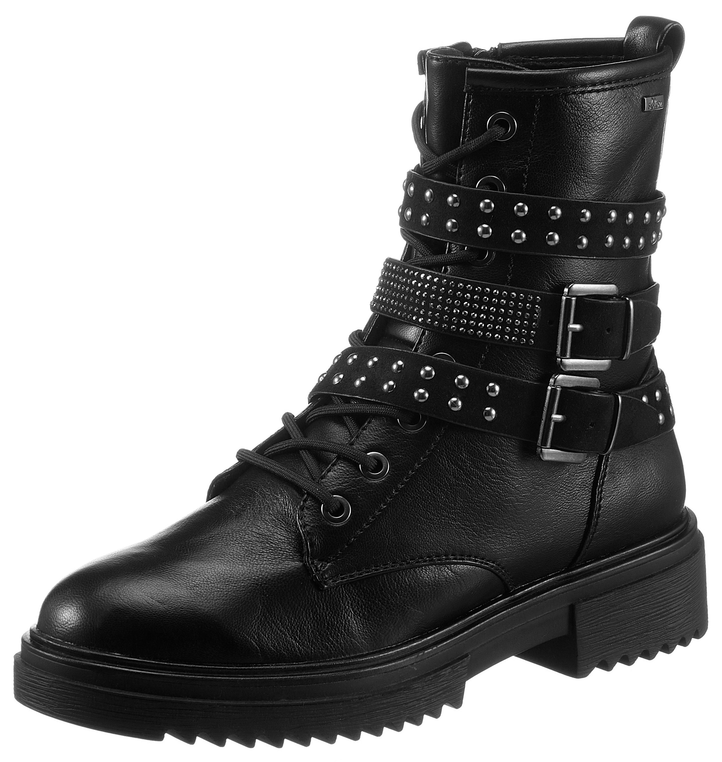 s.Oliver Bikerboots, mit glänzenden Nieten