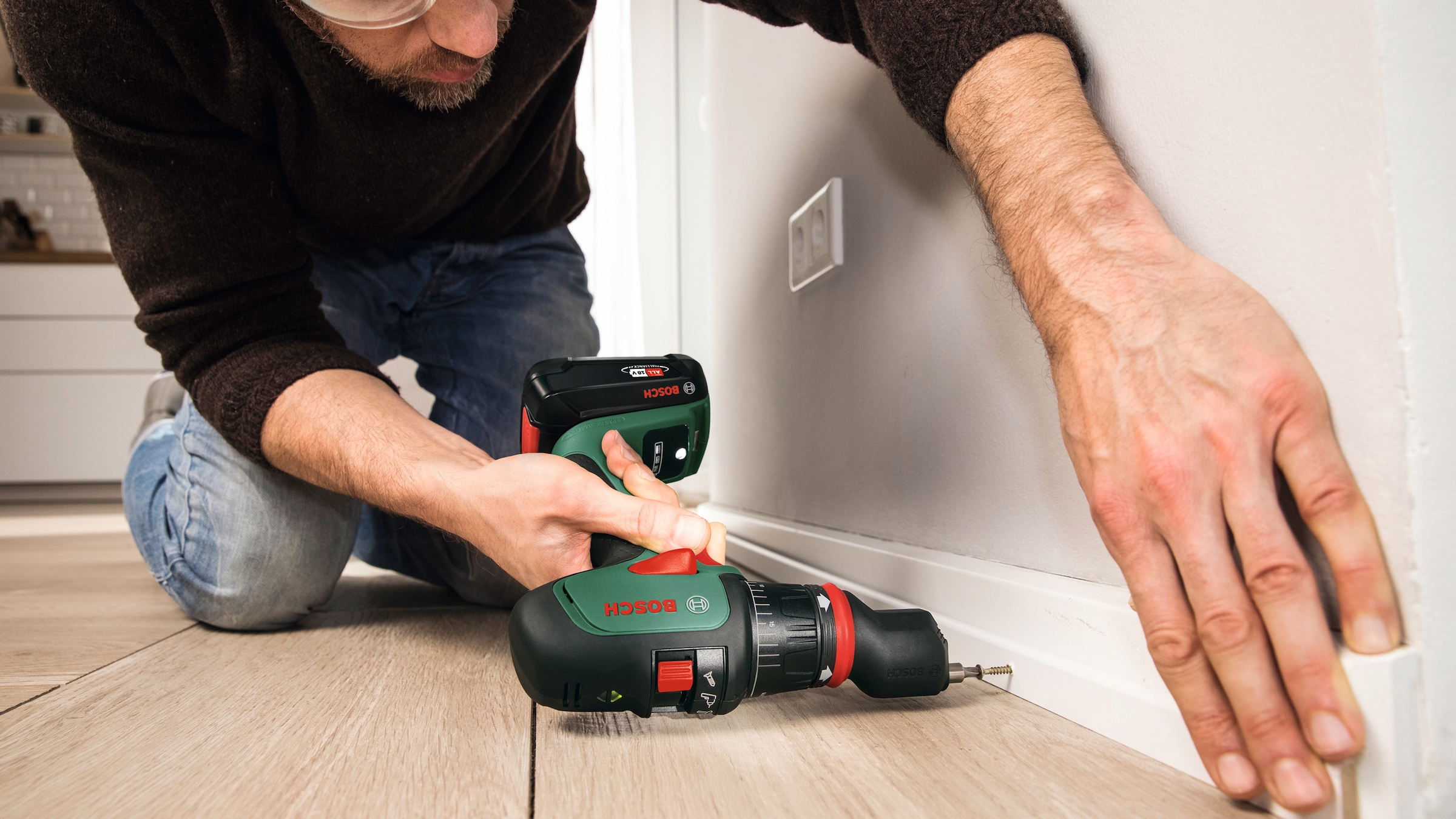 Bosch Home & Garden Akku-Schlagbohrschrauber »AdvancedImpact 18«, mit Akku und Ladegerät