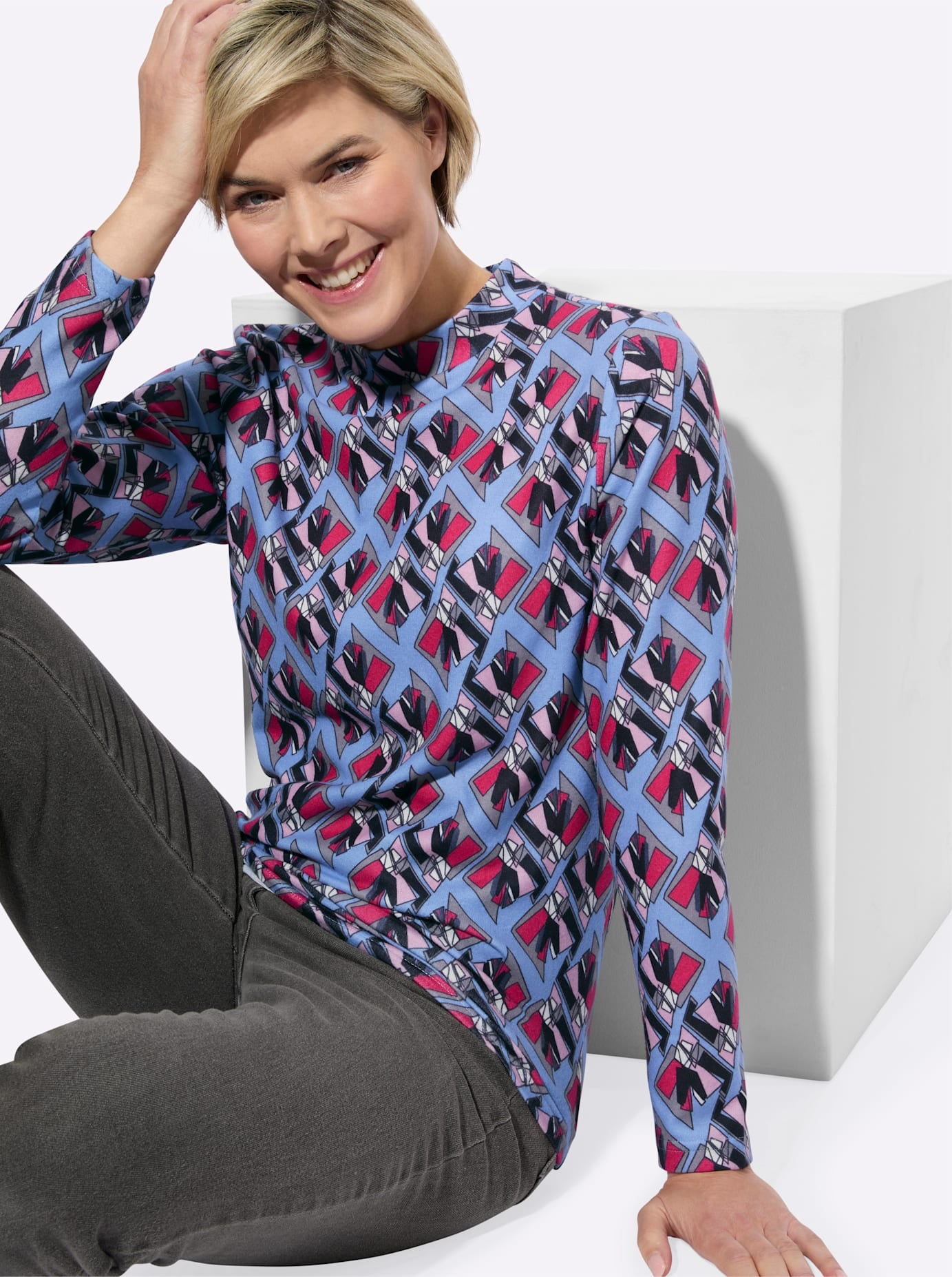 Classic Basics Stehkragenshirt »Winter-Shirt« 1