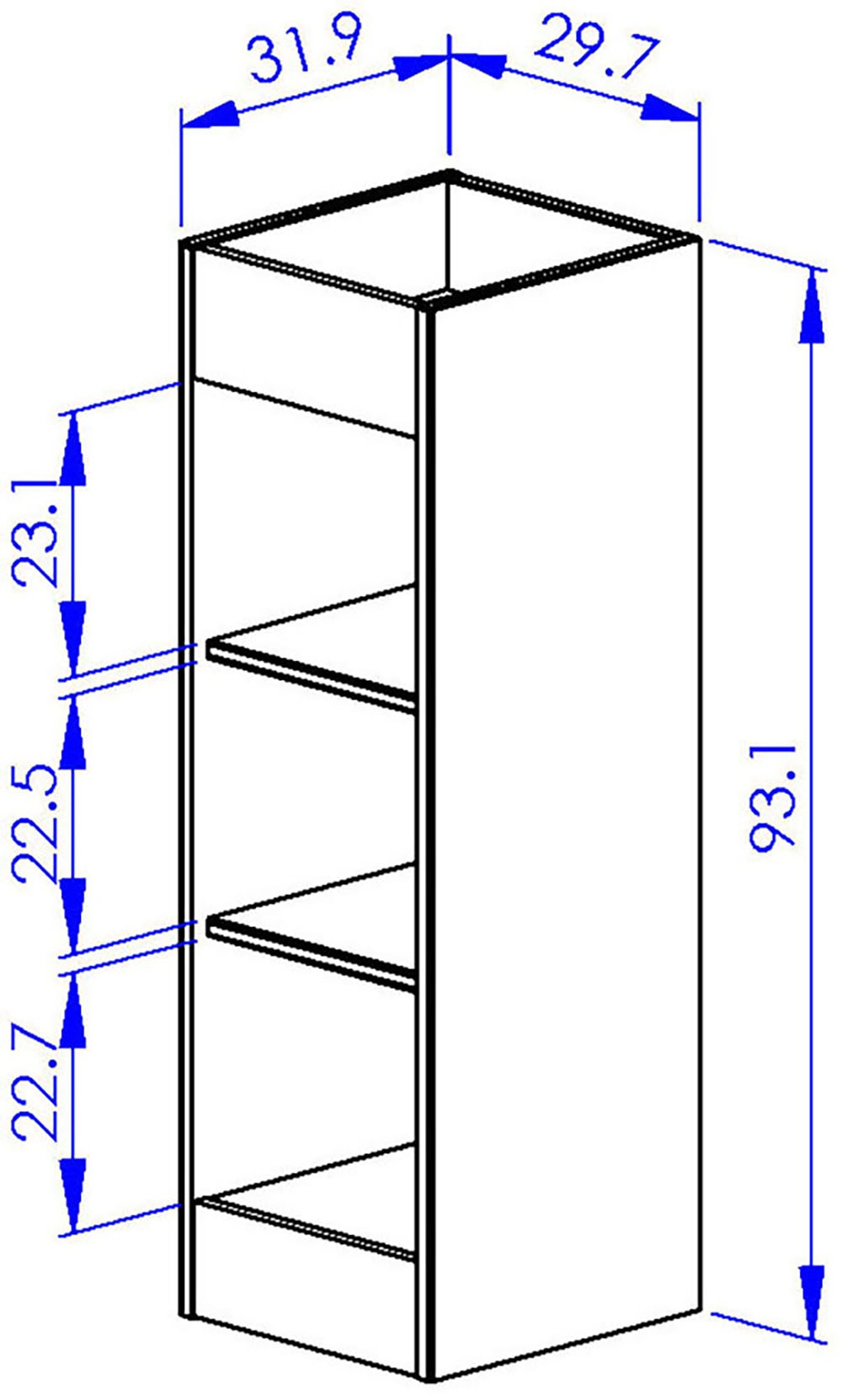 Gami Bücherregal »Achille Kleines Bücherregal« Praktisch zur Aufbewahrung der Babyausstattung!