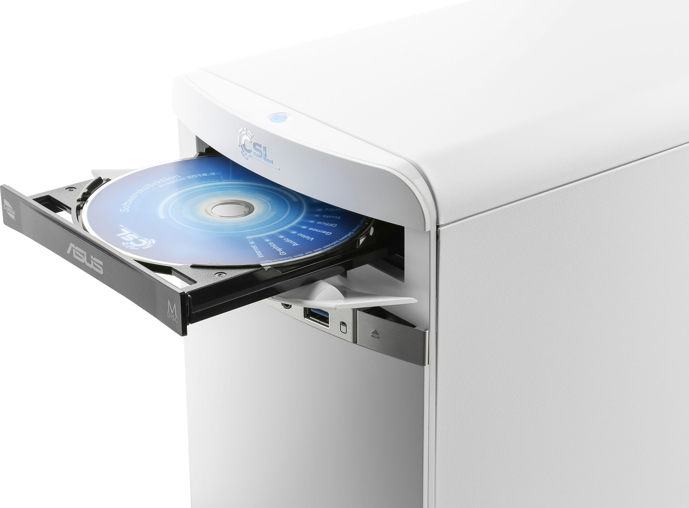 CSL Gaming-PC-Komplettsystem »Sprint V28911« 24 ″ AMD Ryzen 5 Radeon Graphics 8 GB RAM 500 GB SSD