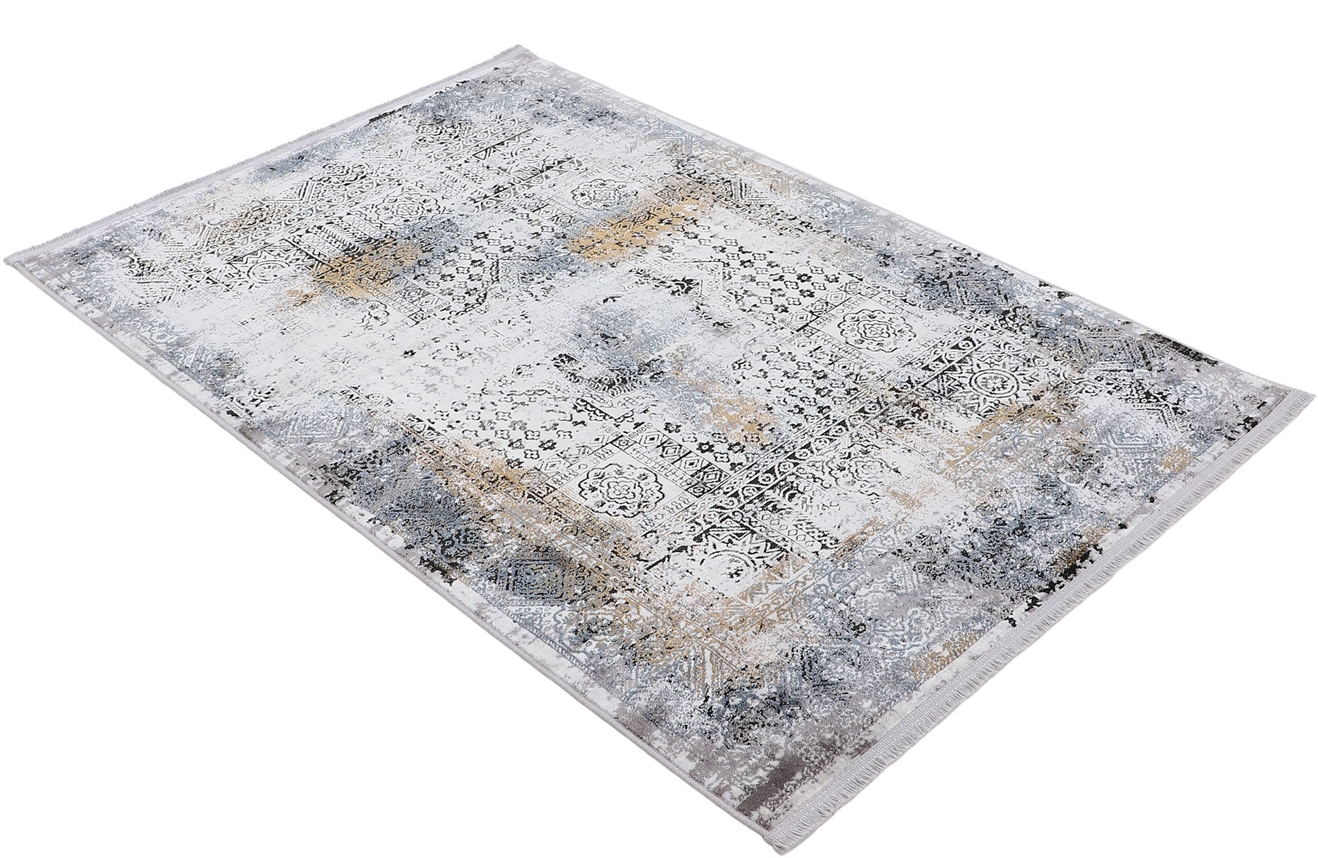 carpetfine Teppich »Vintage Liyath« rechteckig 8 mm Höhe hoher Viskoseanteil, im Vintage Look, Wohnzimmer